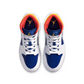 Jordan 1 Mid White Laser Orange Deep Royal Blue (GS)