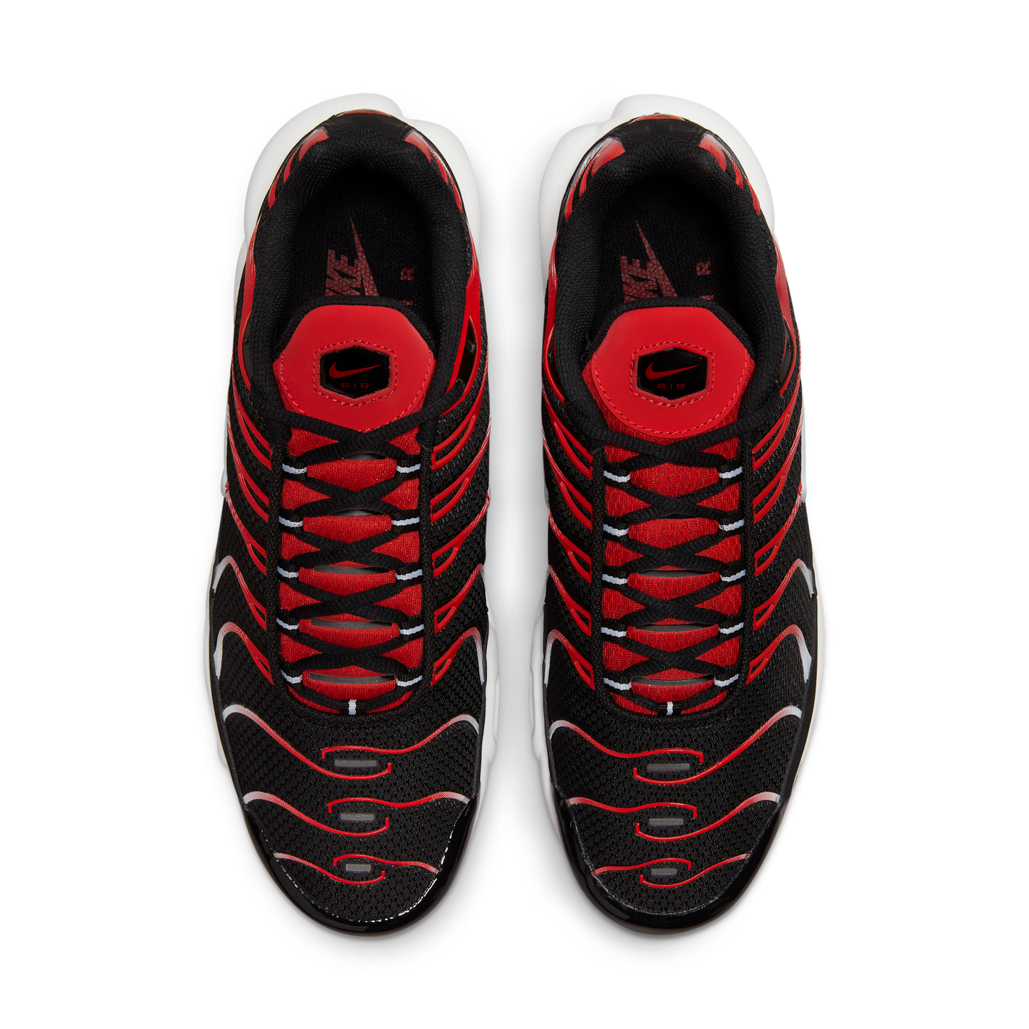 Nike Air Max Plus Black White University Red