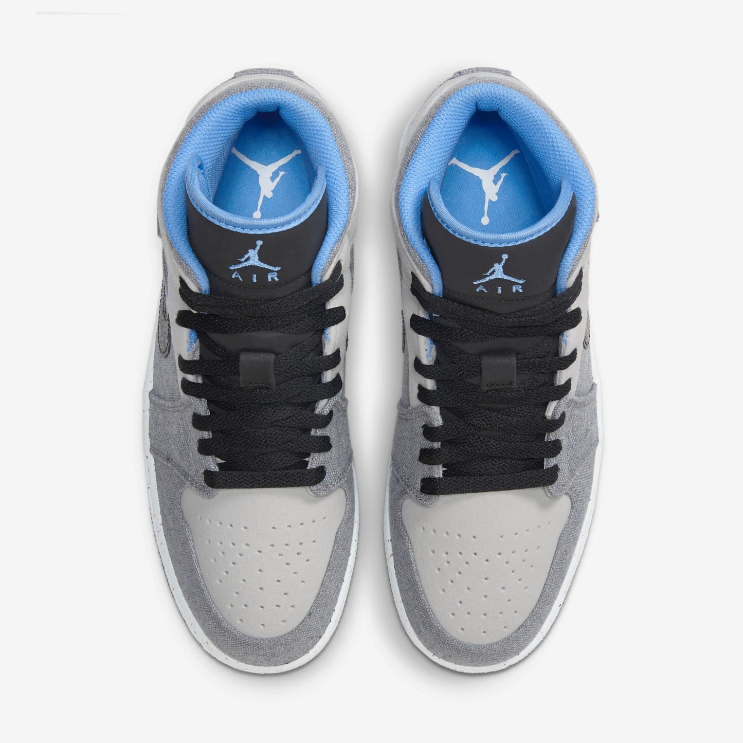 Jordan 1 Mid Crater Grey University Blue
