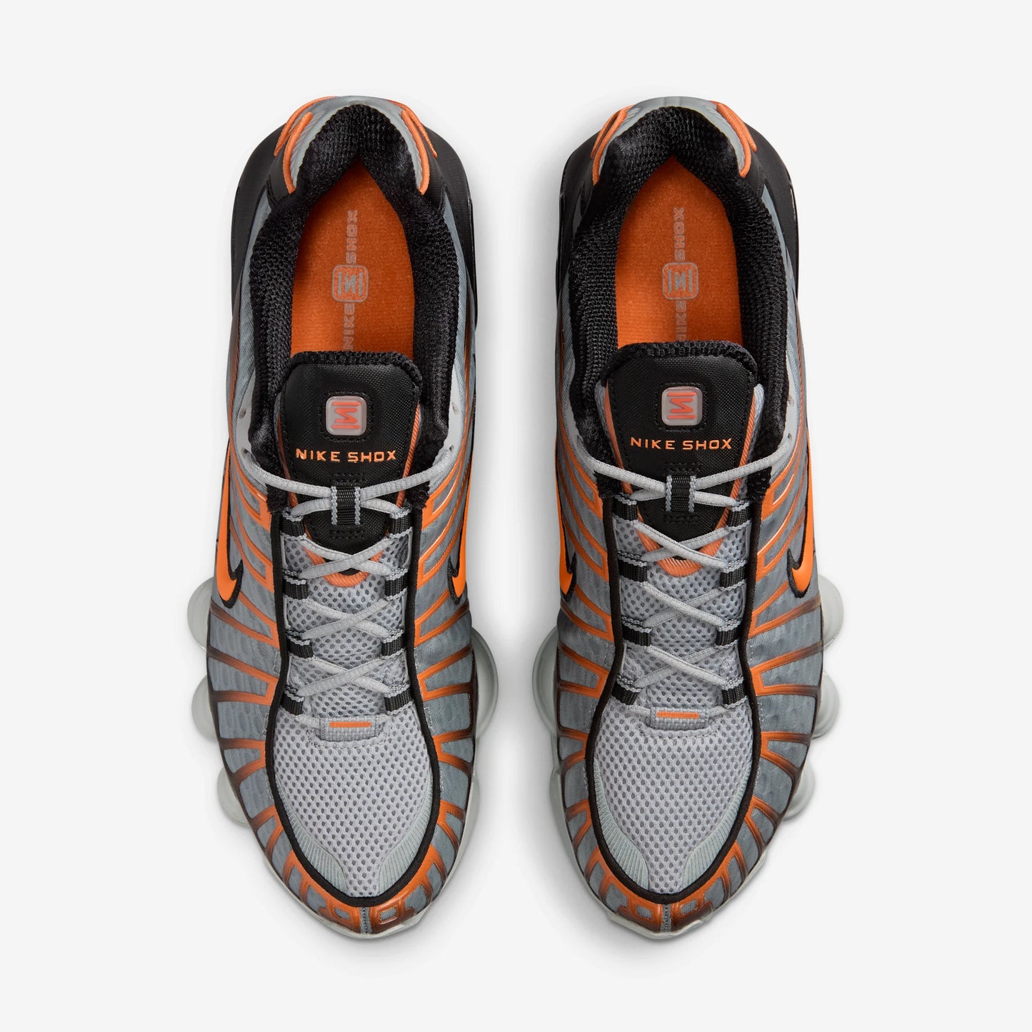 Nike Shox TL Light Smoke Grey Black Bright Mandarin