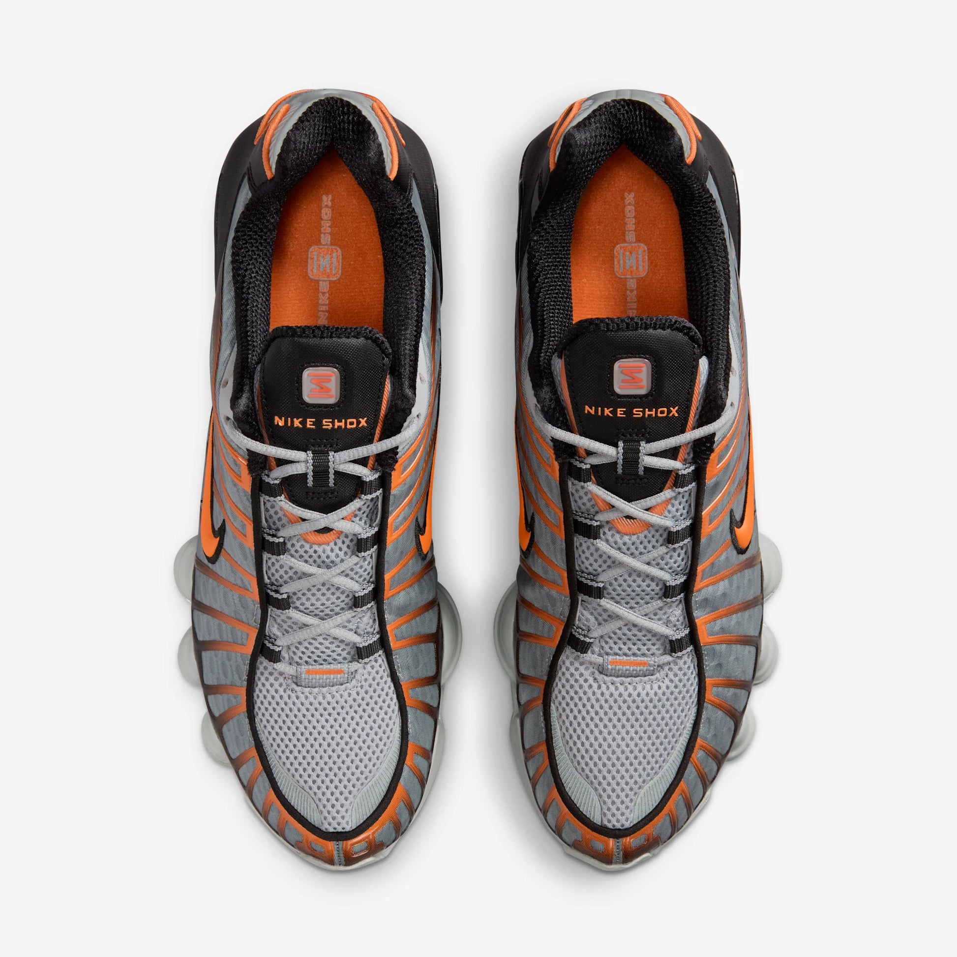 Nike Shox TL Light Smoke Grey Black Bright Mandarin
