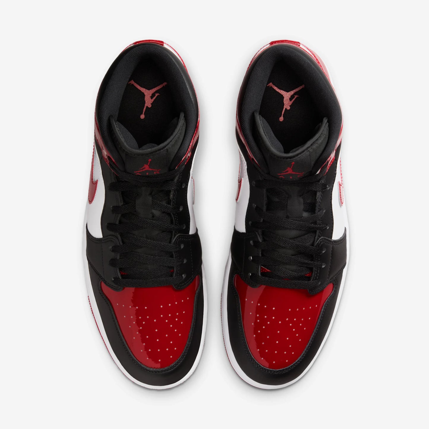 Jordan 1 Mid SE Patent Bred Toe