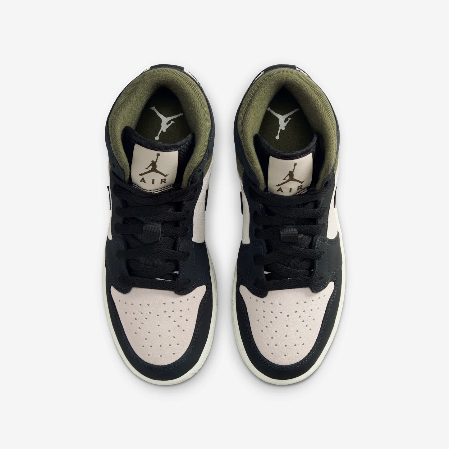 Jordan 1 Mid Off Noir Medium Olive (GS)