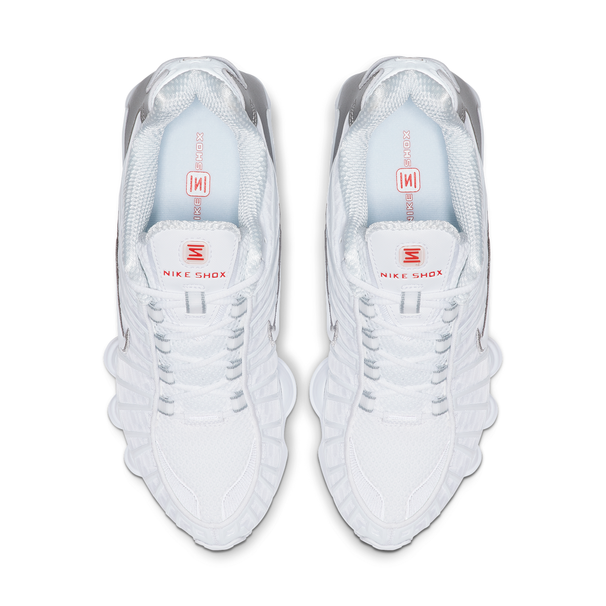 Nike Shox TL White Metallic Silver Max Orange (Women's)