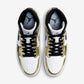 Jordan 1 Mid Metallic Gold Black White