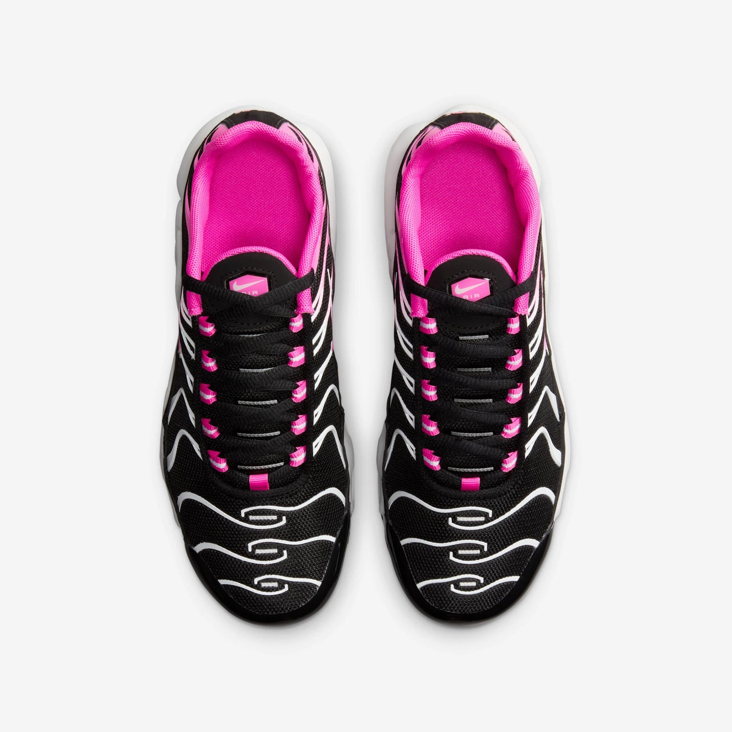 Nike Air Max Plus Black White Laser Fuchsia (GS)