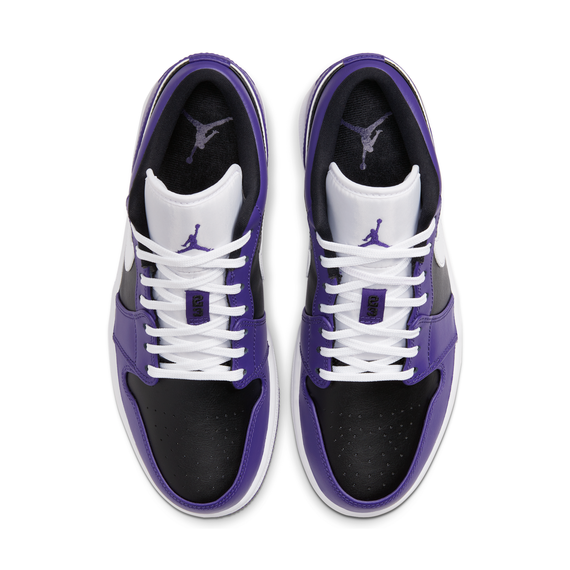 Jordan 1 Low Court Purple Black