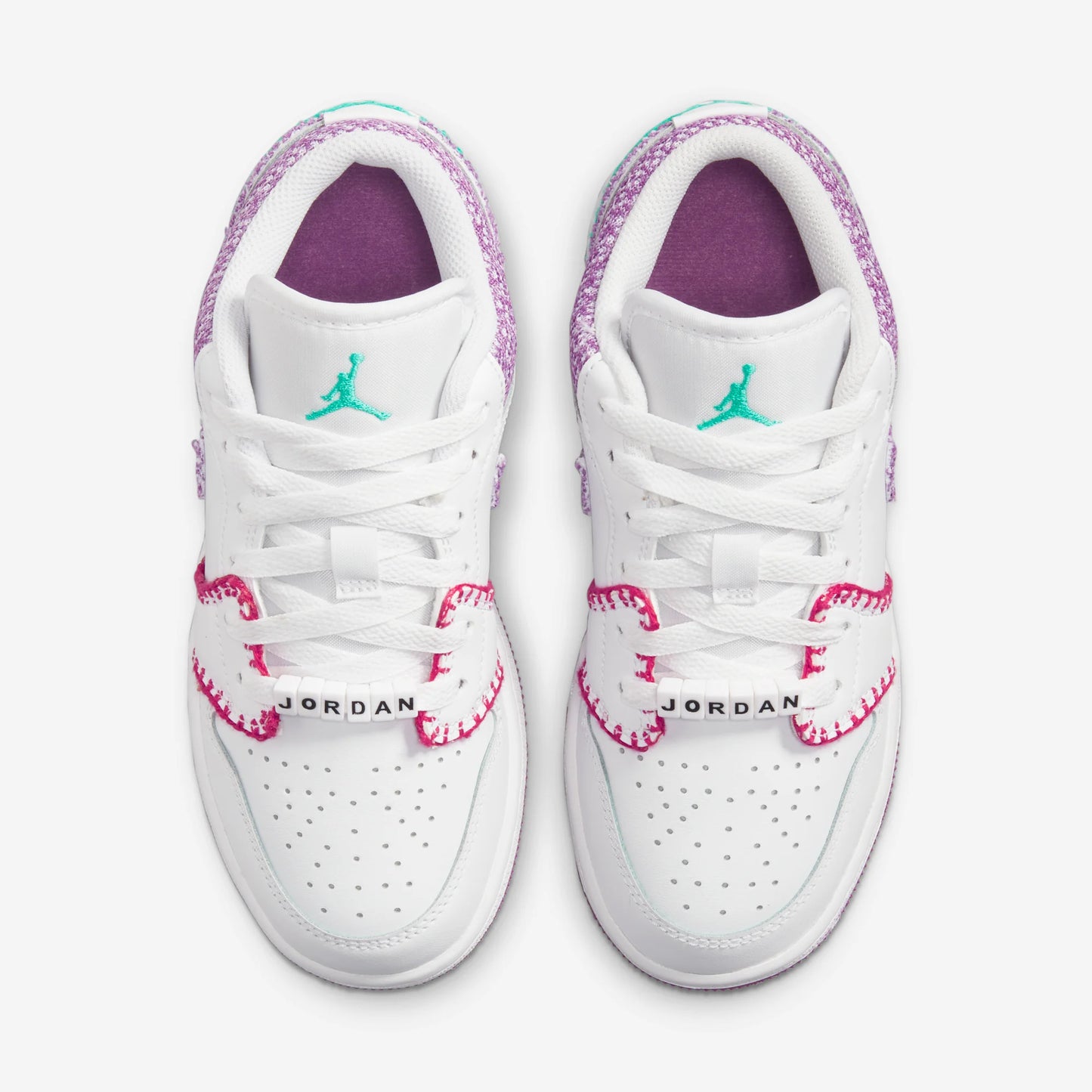 Jordan 1 Low White Light Bordeaux (GS)
