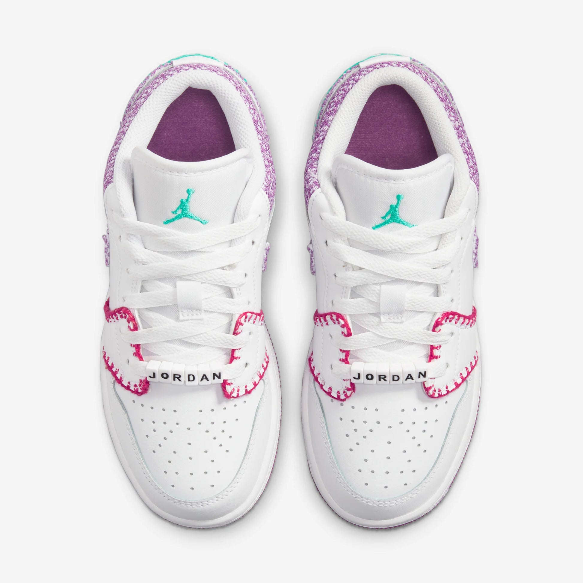 Jordan 1 Low White Light Bordeaux (GS)