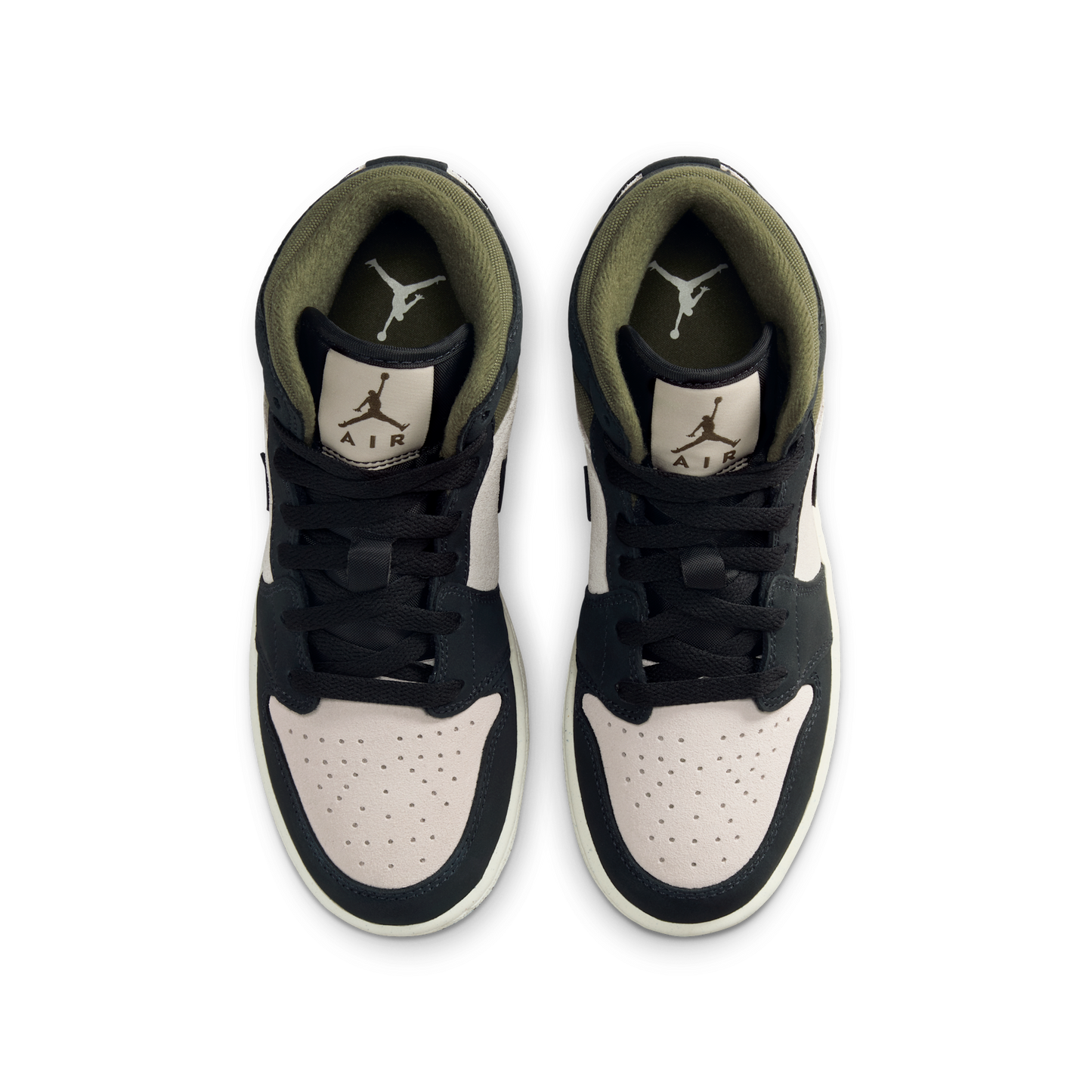 Jordan 1 Mid Off Noir Medium Olive (GS)