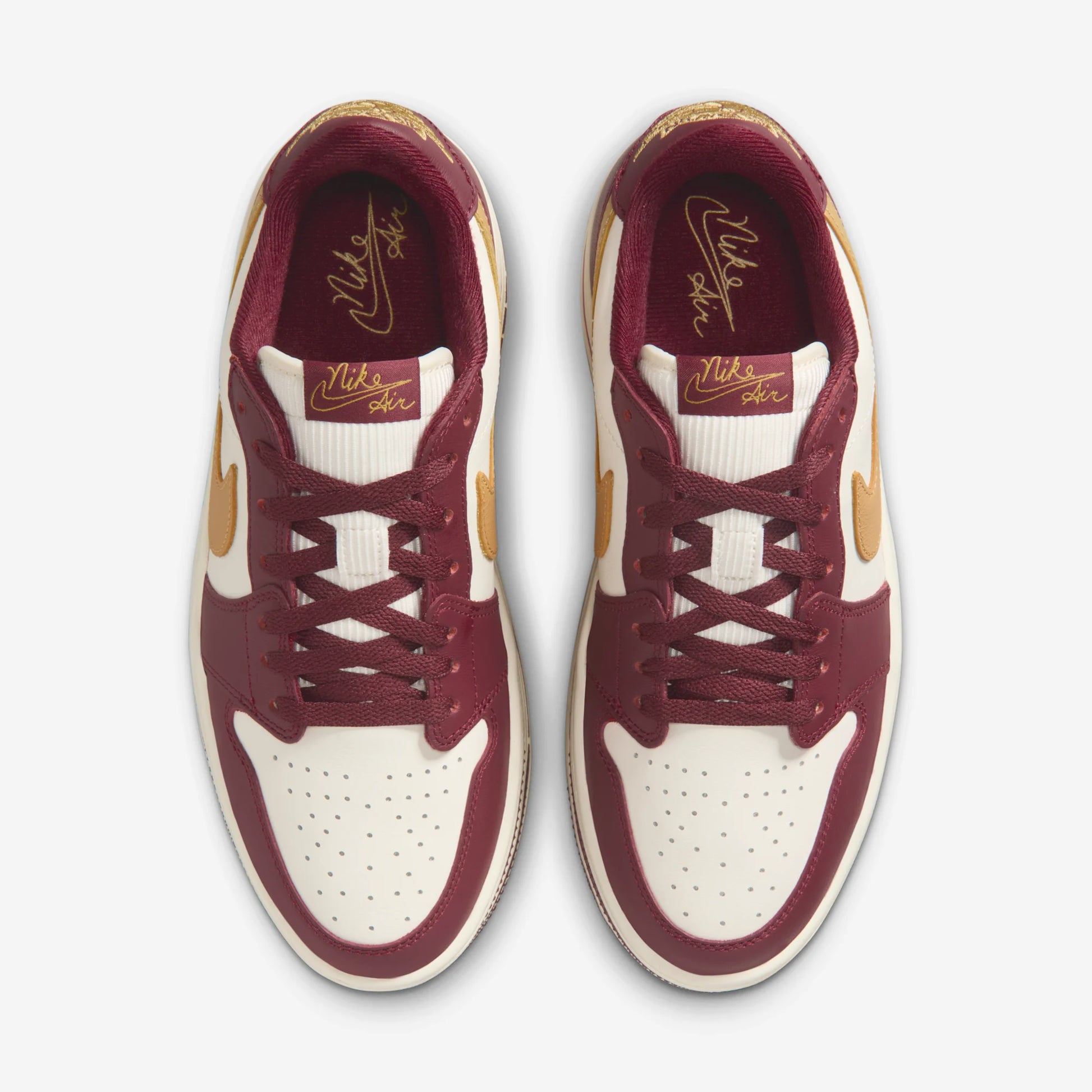 Jordan 1 Low Triple Stack Team Red Pale Ivory (Women's)