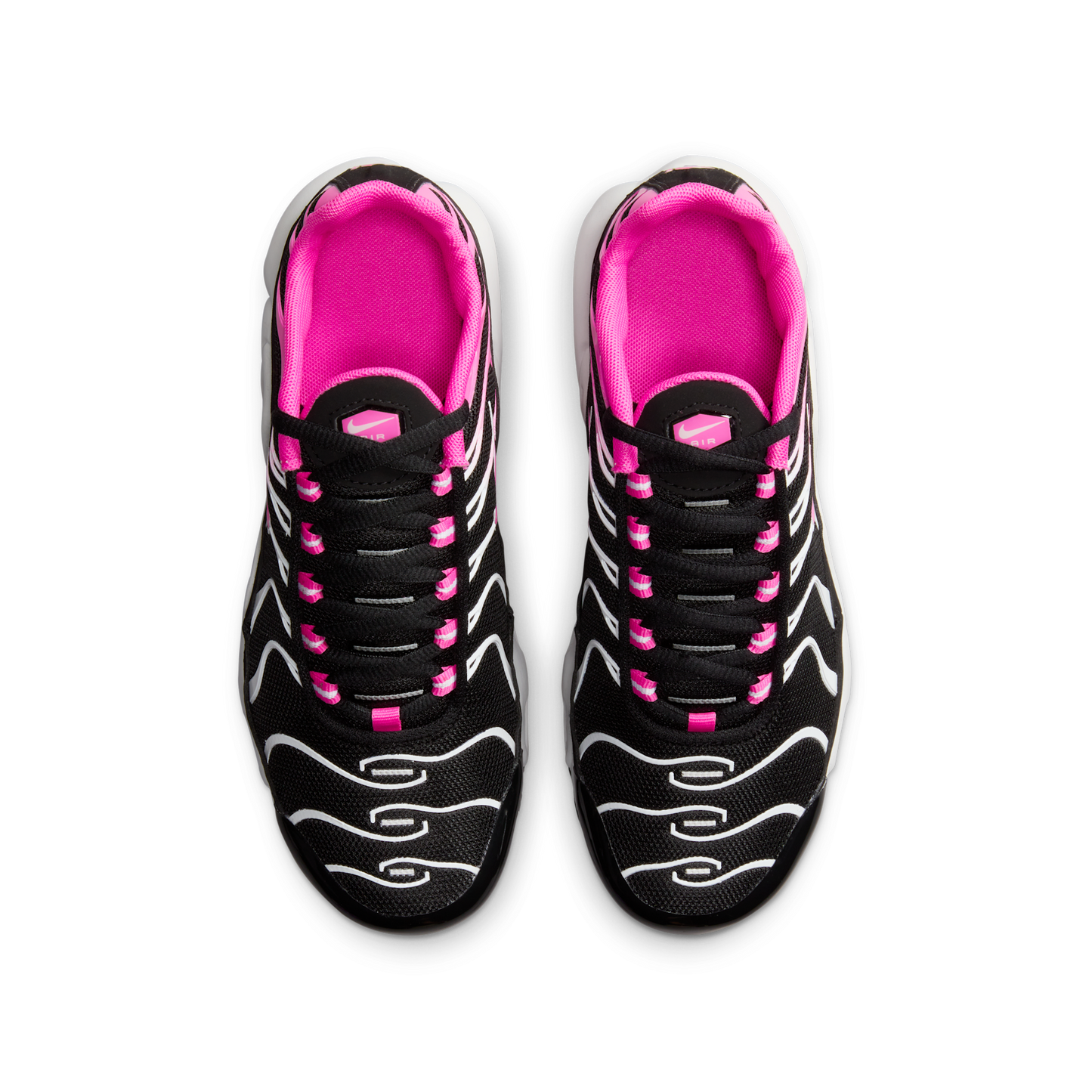 Nike Air Max Plus Black White Laser Fuchsia (GS)