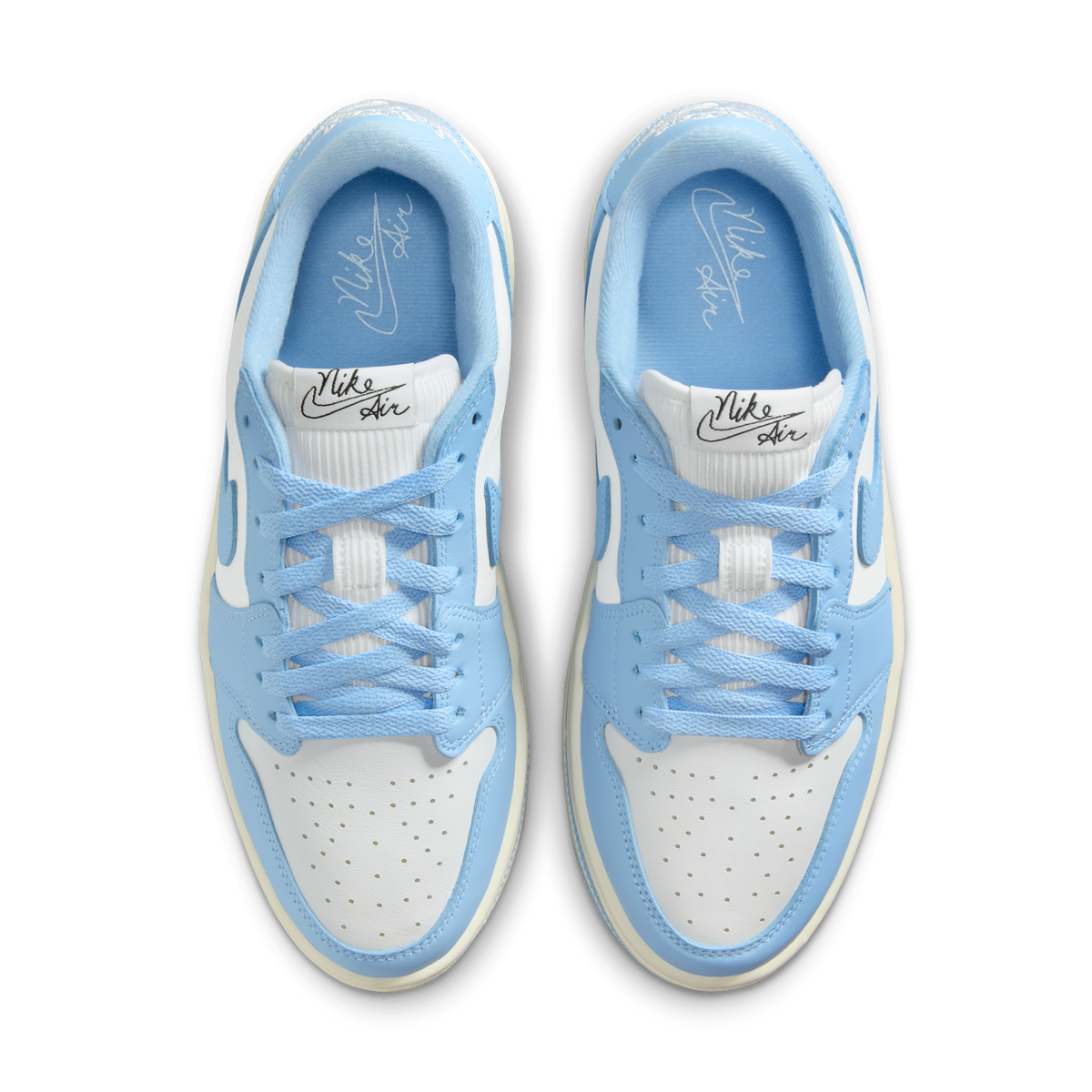 Jordan 1 Low Triple Stack Psychic Blue White (Women's)