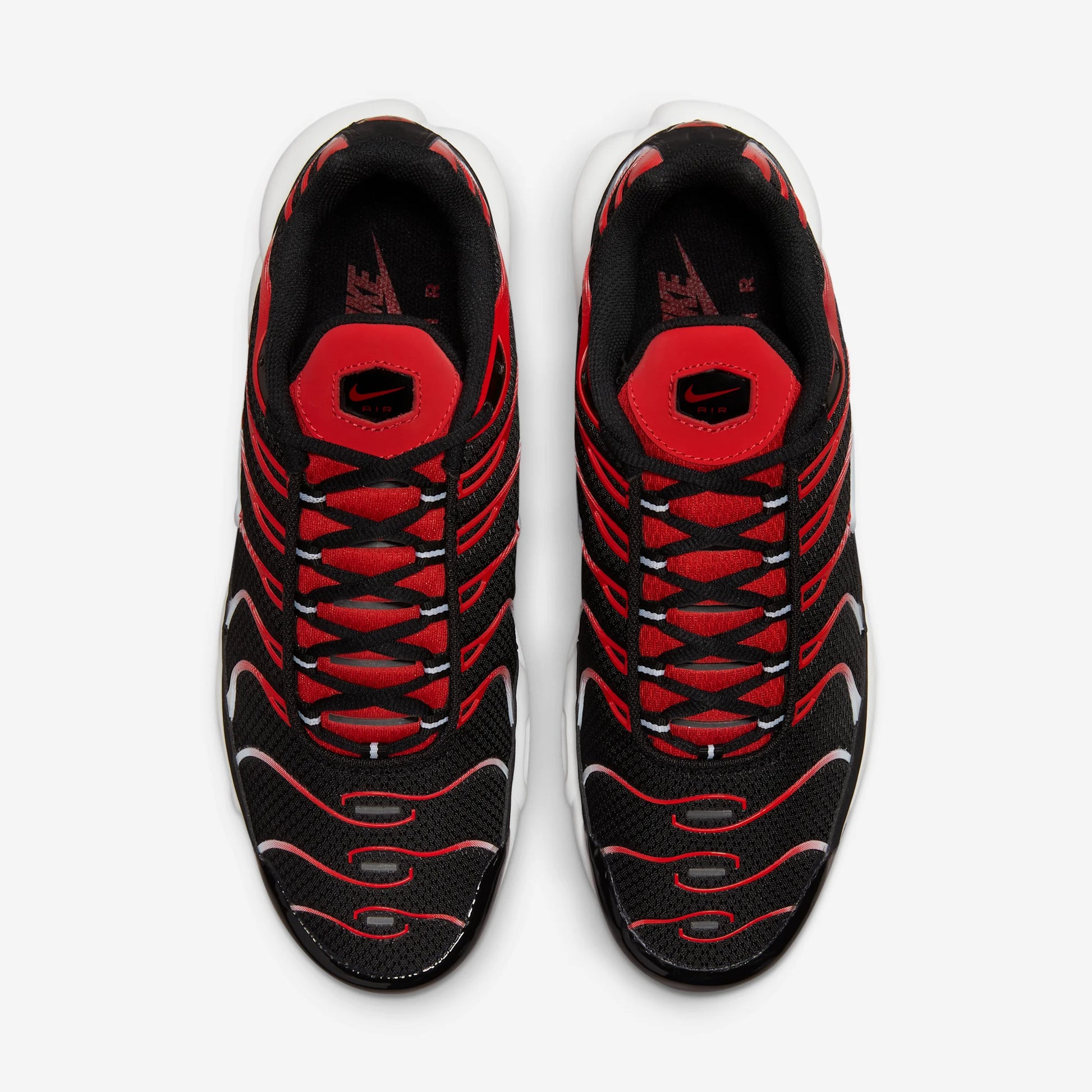 Nike Air Max Plus Black White University Red