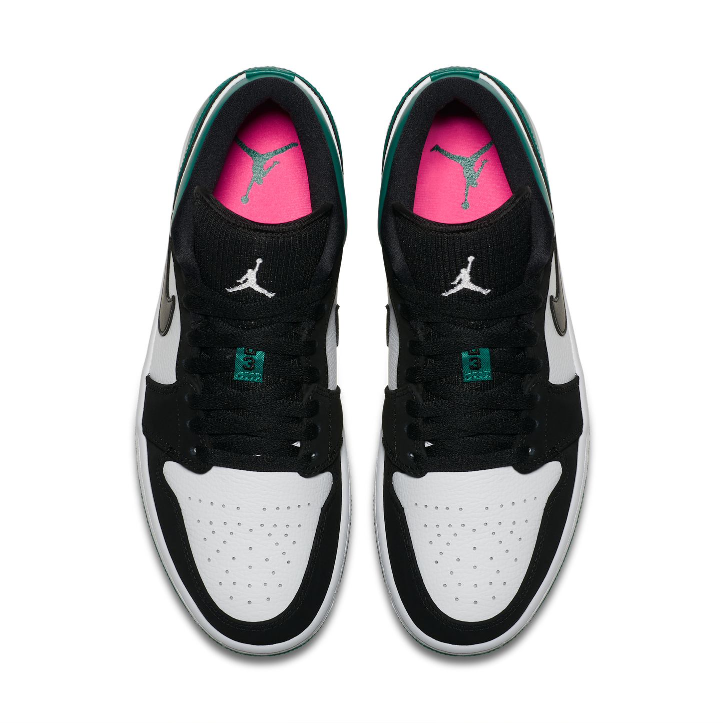 Jordan 1 Low White Black Mystic Green