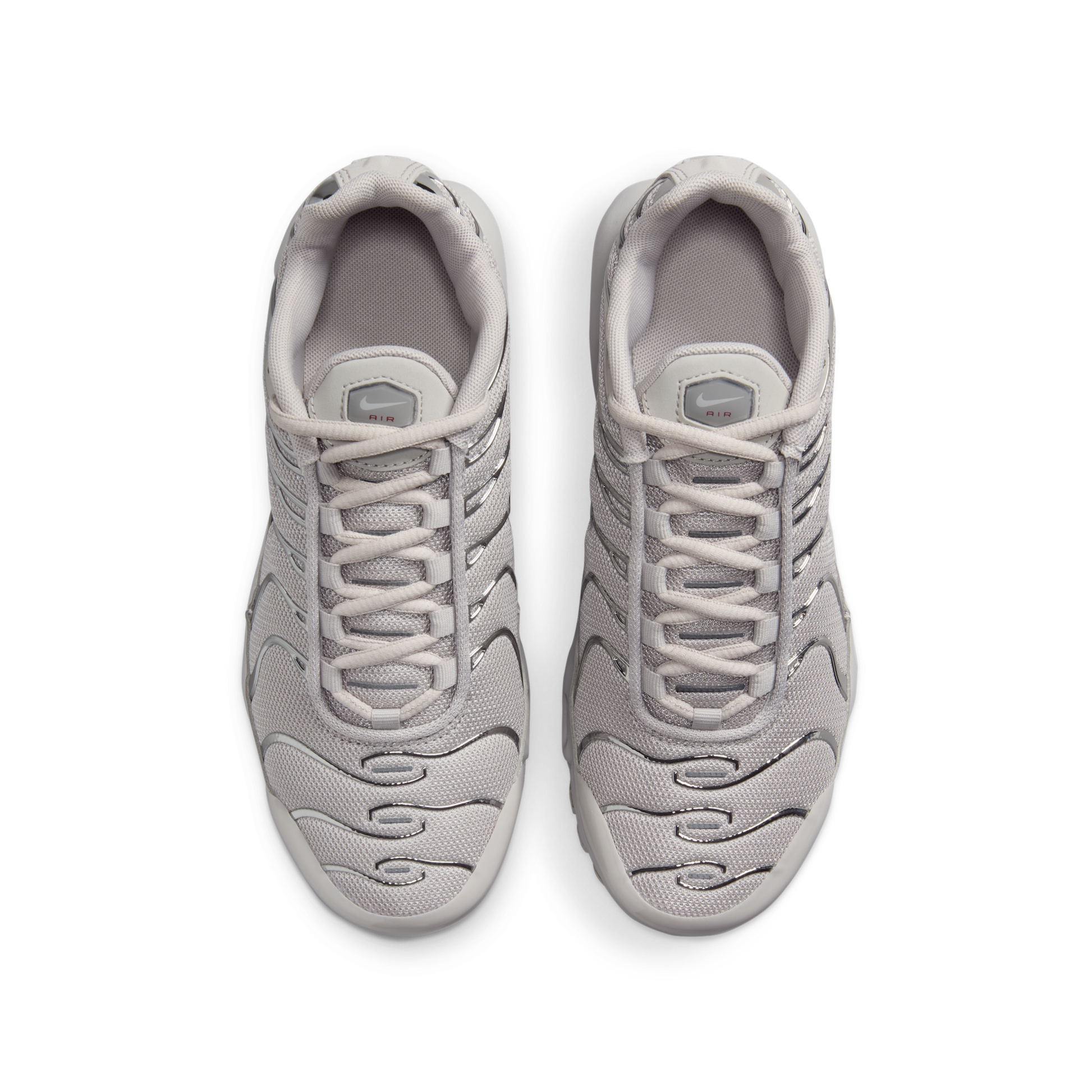 Nike Air Max Plus Light Iron Ore Gym Red Smoke Grey Metallic Silver (GS)