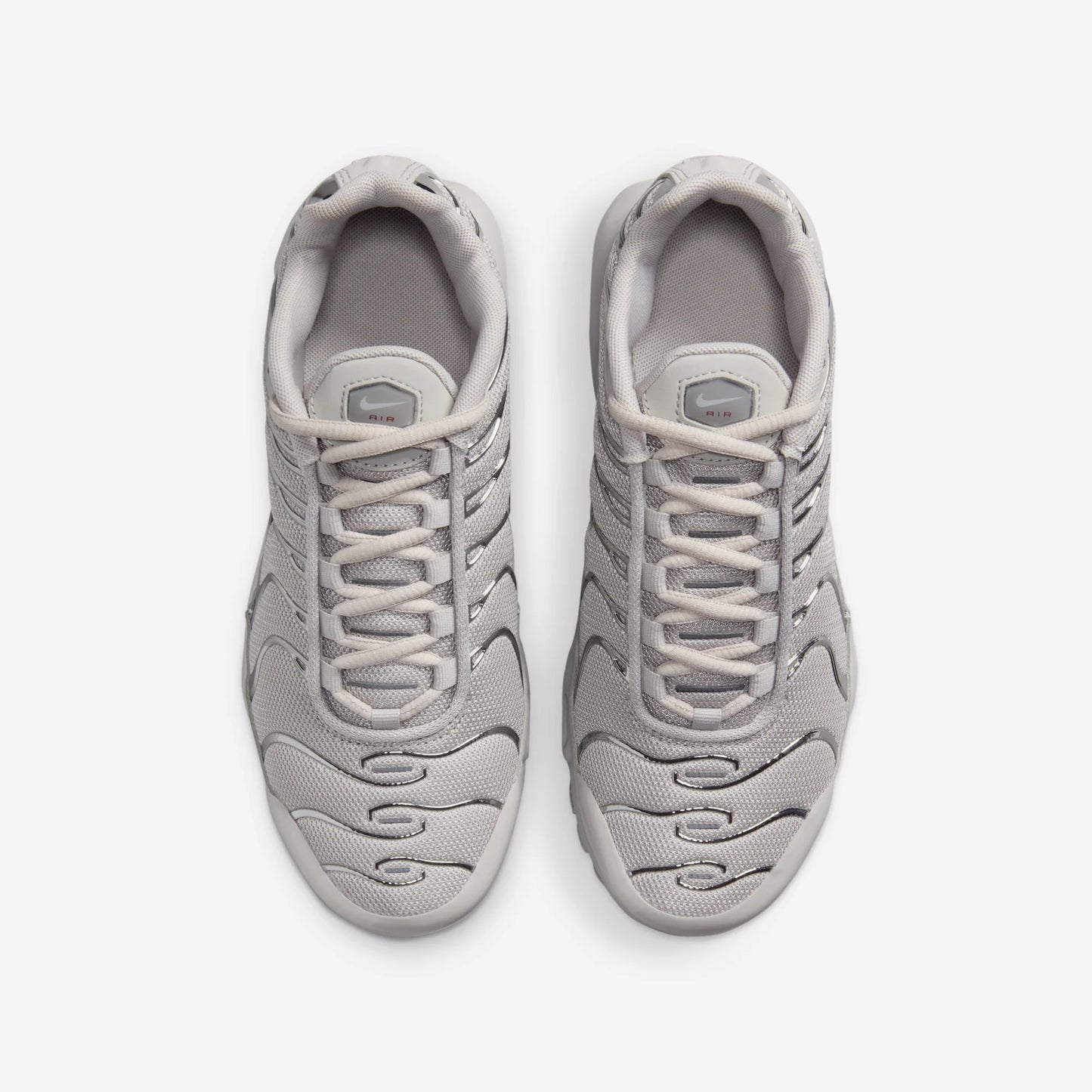 Nike Air Max Plus Light Iron Ore Gym Red Smoke Grey Metallic Silver (GS)