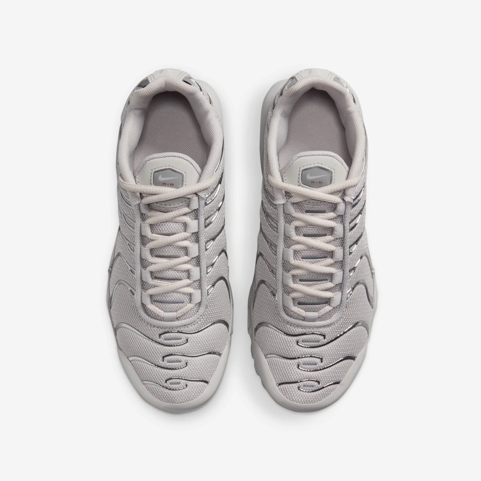 Nike Air Max Plus Light Iron Ore Gym Red Smoke Grey Metallic Silver (GS)