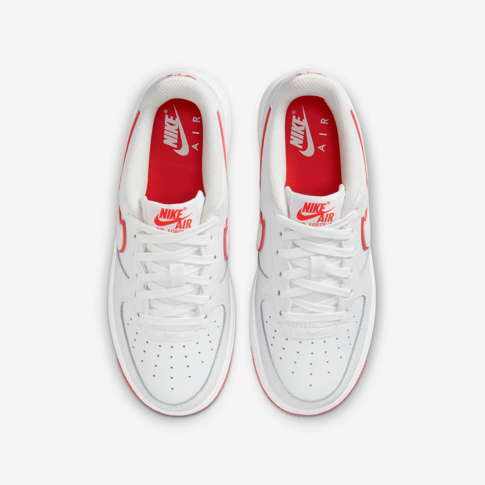 Nike Air Force 1 Low White Picante Red (GS)