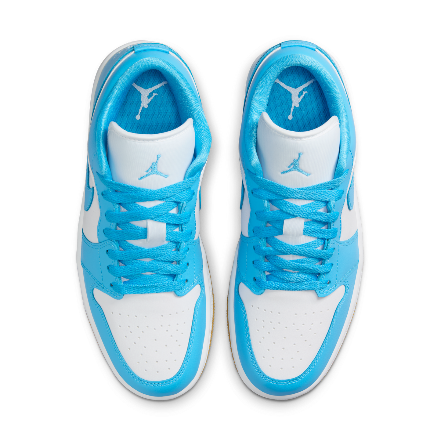 Jordan 1 Low White Gum Light Brown Dark Powder Blue (Women's)