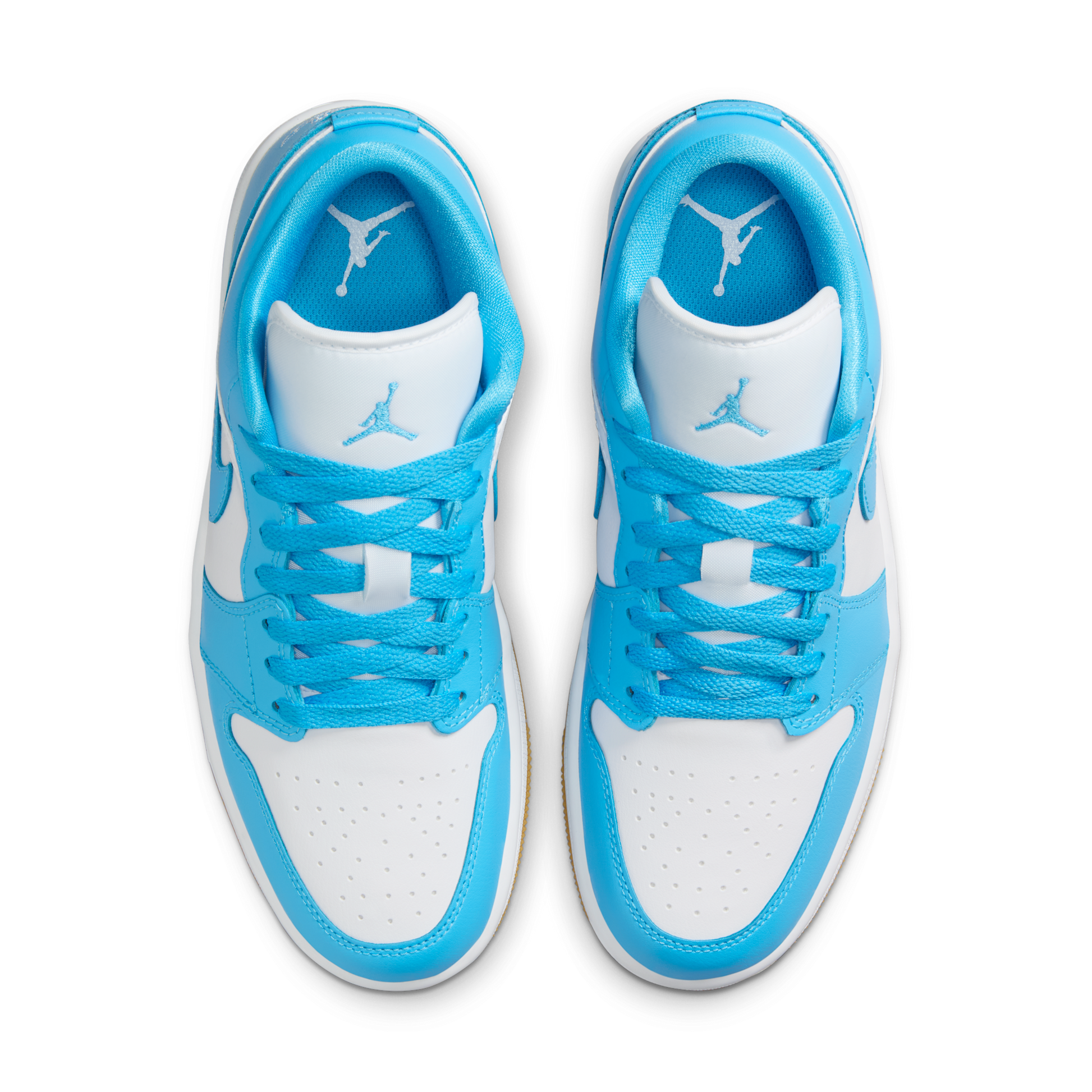 Jordan 1 Low White Gum Light Brown Dark Powder Blue (Women's)