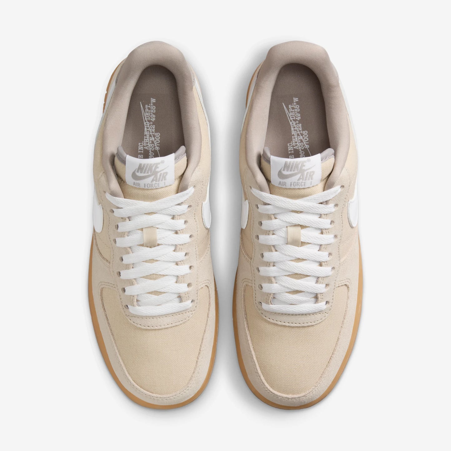 Nike Air Force 1 Low '07 Suede Canvas Khaki (Women's)
