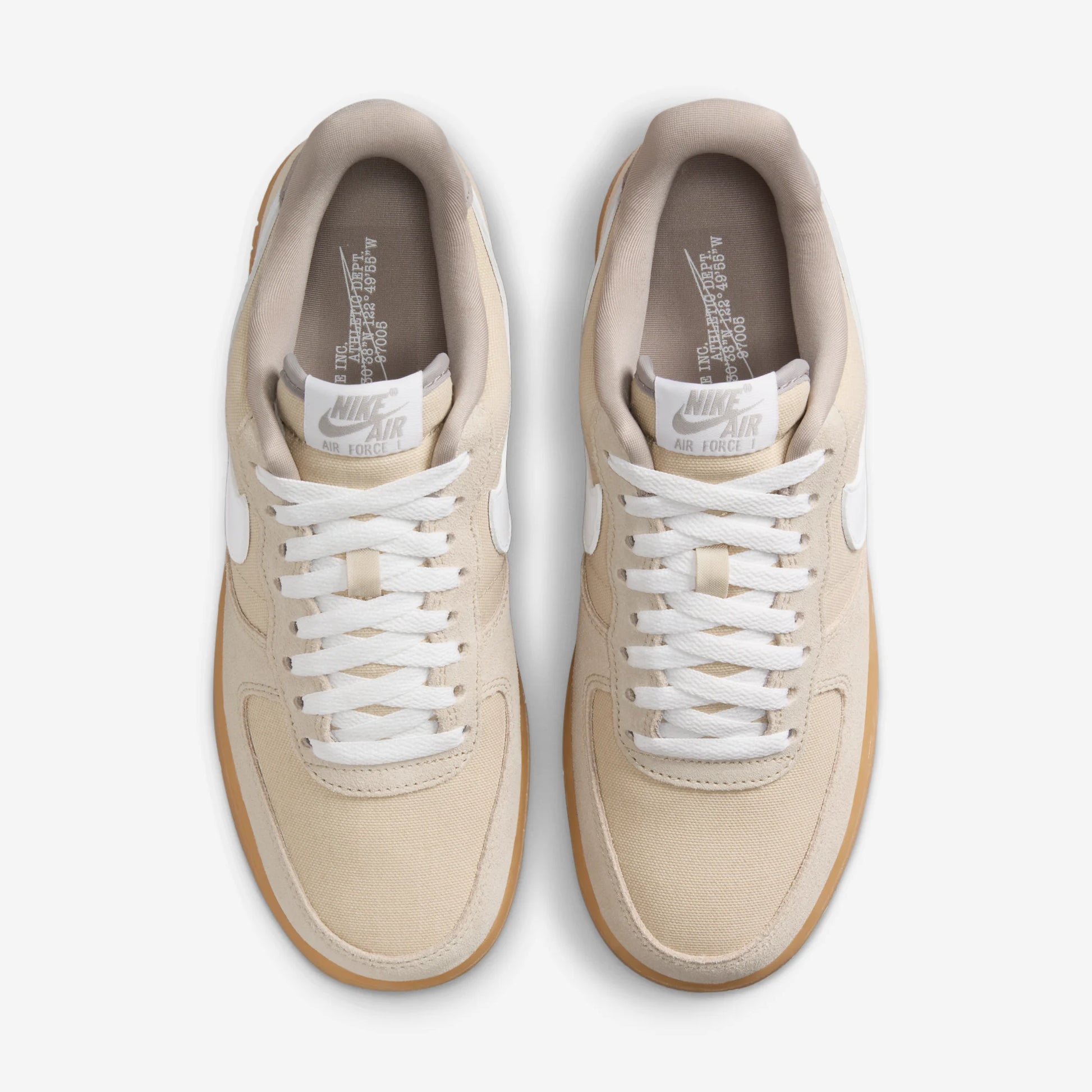 Nike Air Force 1 Low '07 Suede Canvas Khaki (Women's)