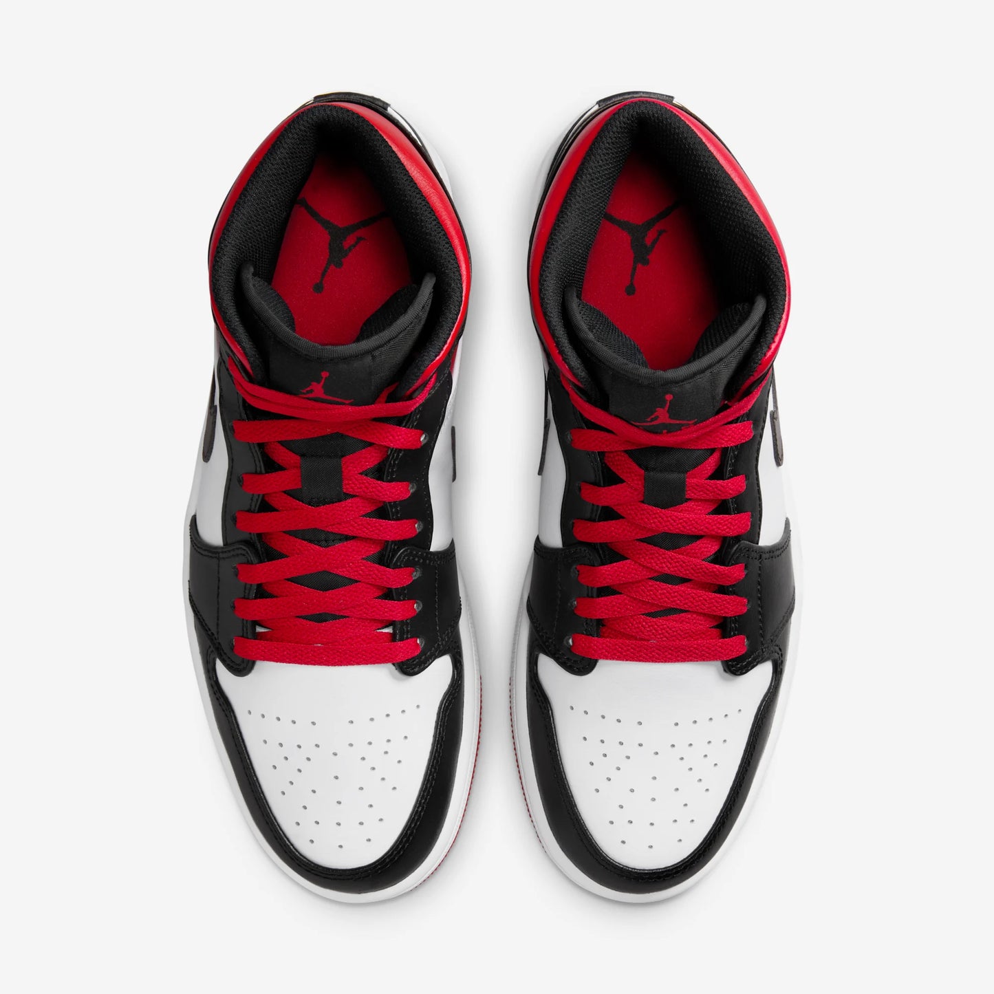 Jordan 1 Mid Gym Red Black Toe