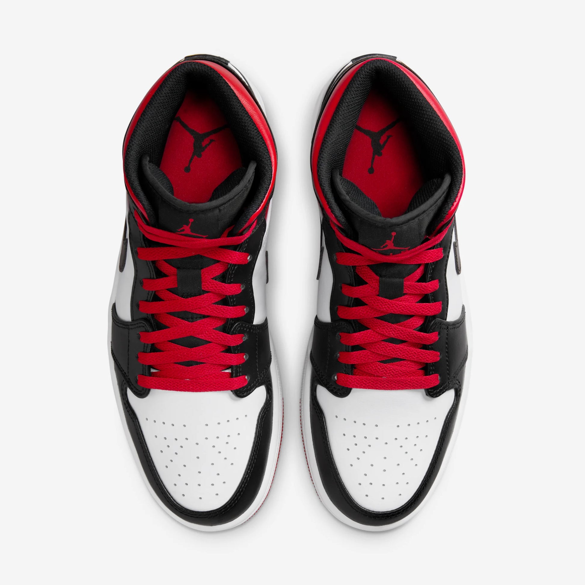 Jordan 1 Mid Gym Red Black Toe