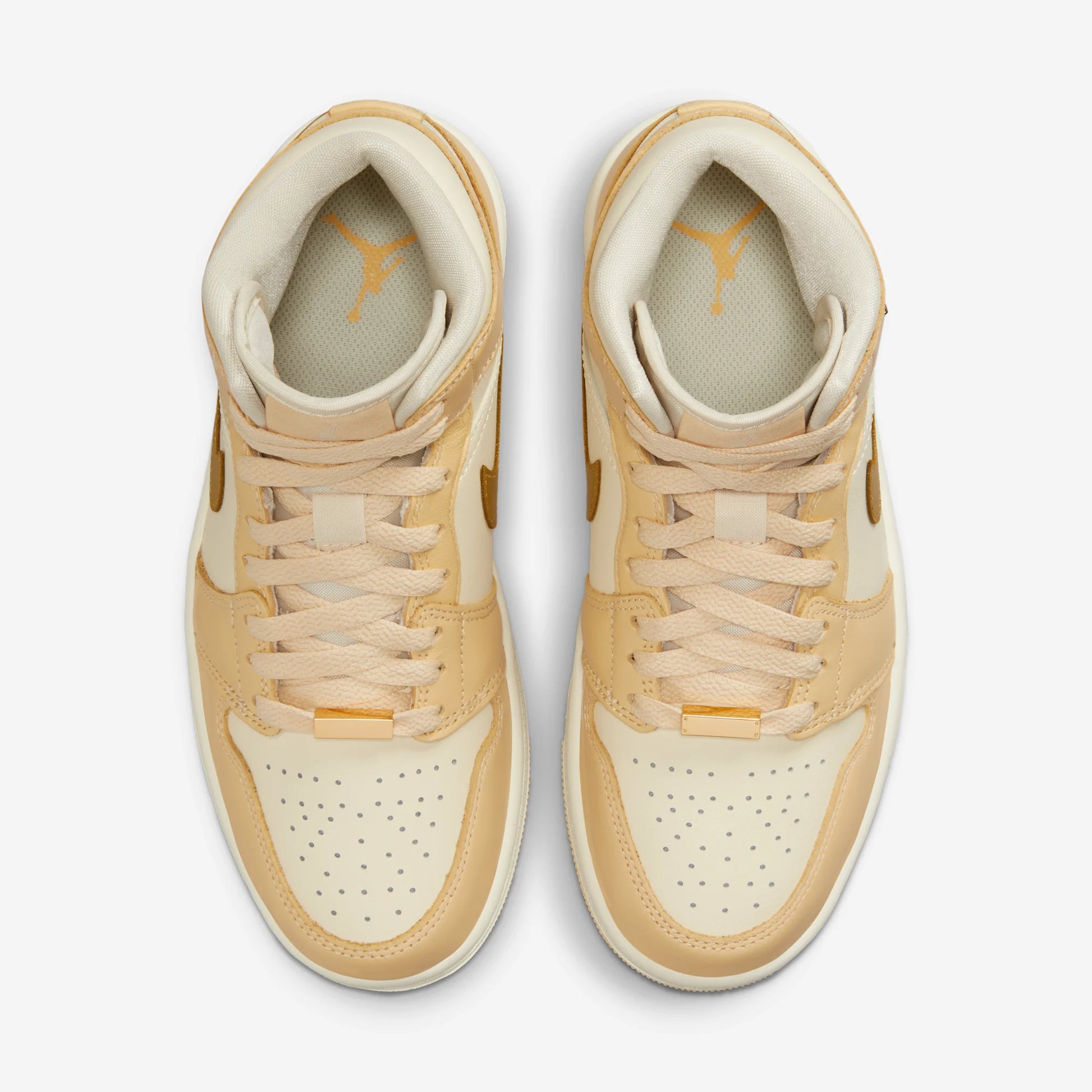 Jordan 1 Mid SE Pale Vanilla Metallic Gold (Women's)