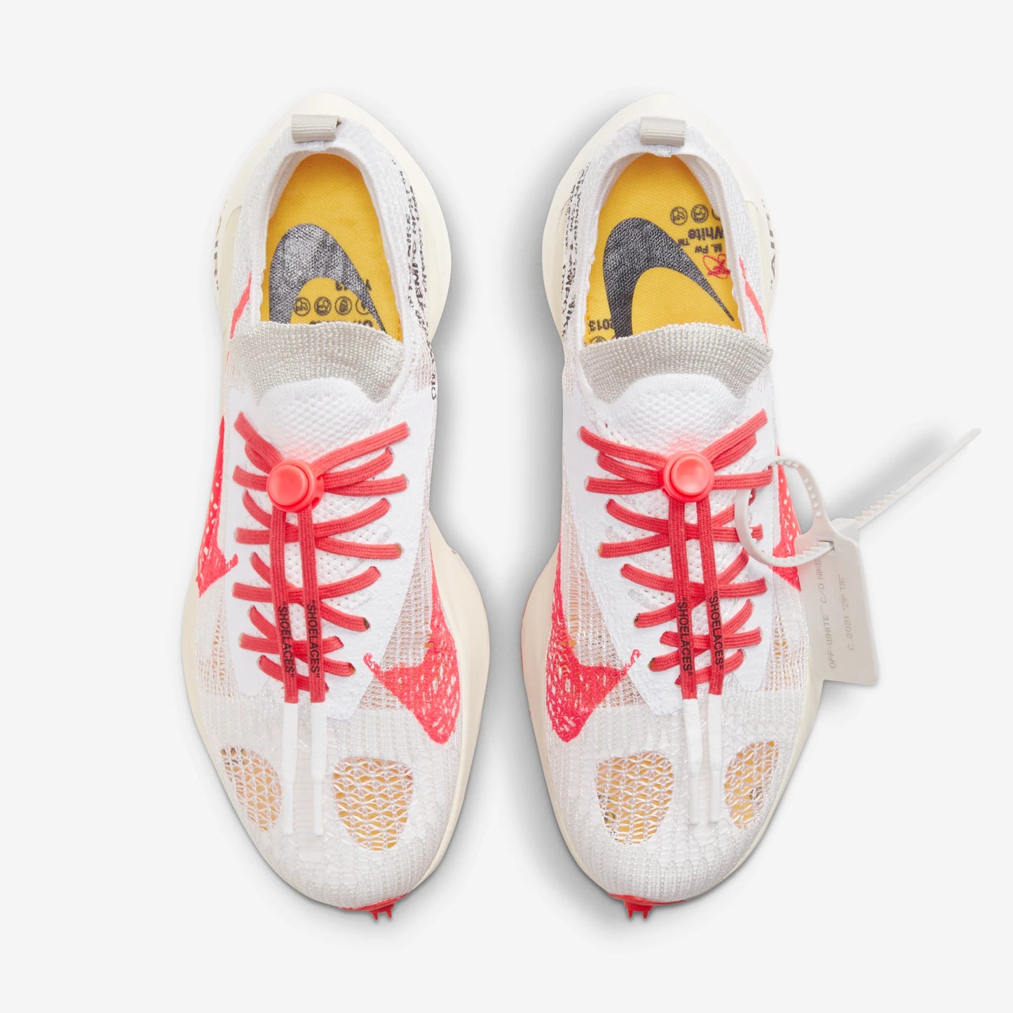 Nike Air Zoom Tempo Next% Flyknit Off White White Solar Red