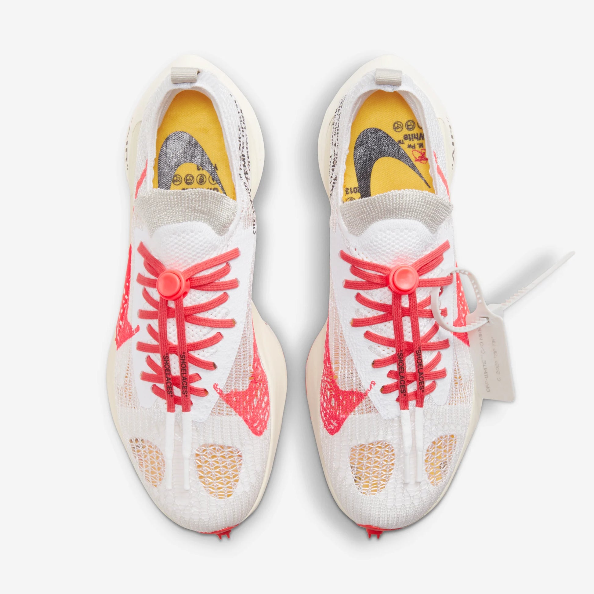 Nike Air Zoom Tempo Next% Flyknit Off White White Solar Red