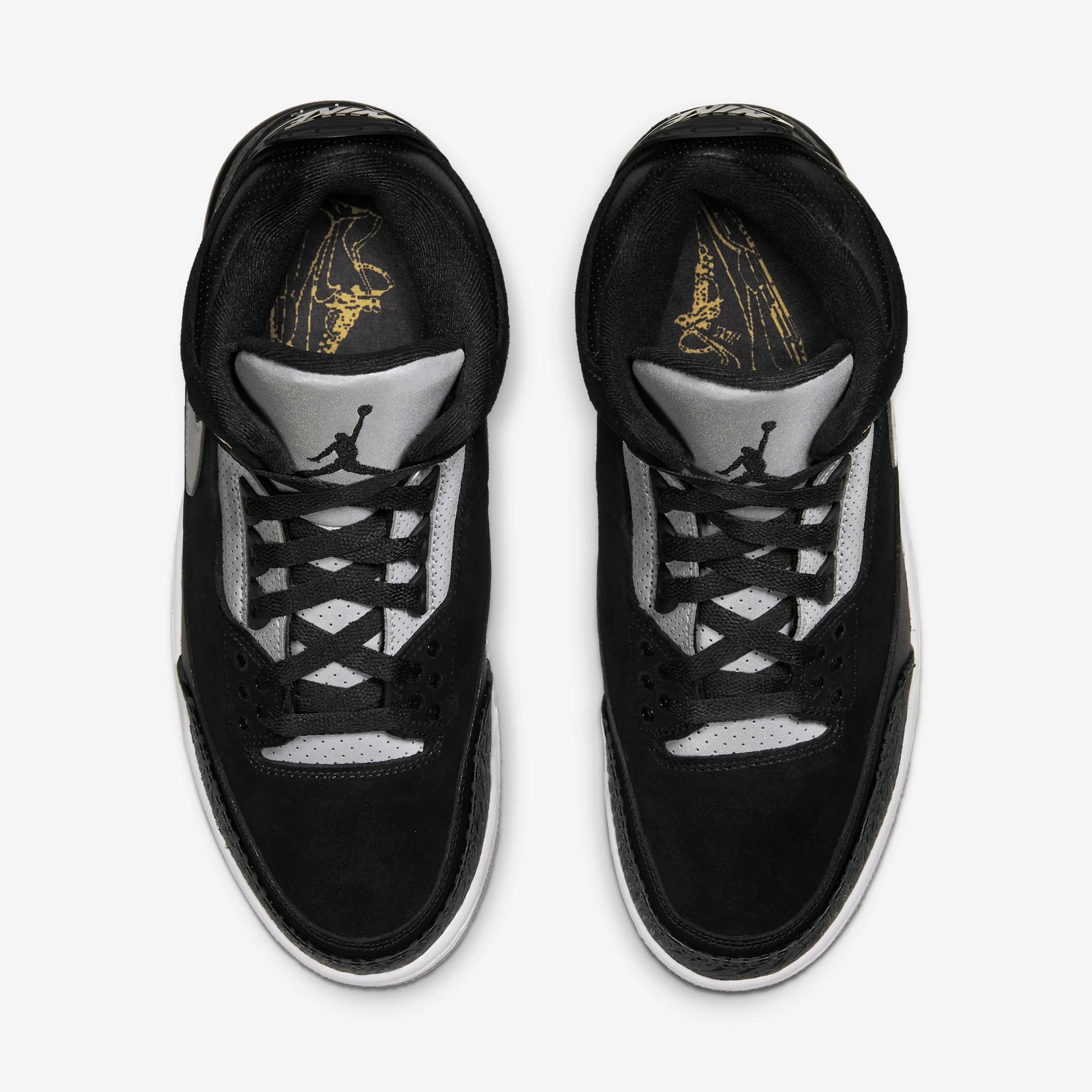Jordan 3 Retro Tinker Black Cement Gold