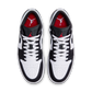 Jordan 1 Low SE White Fire Red Black Matte Silver