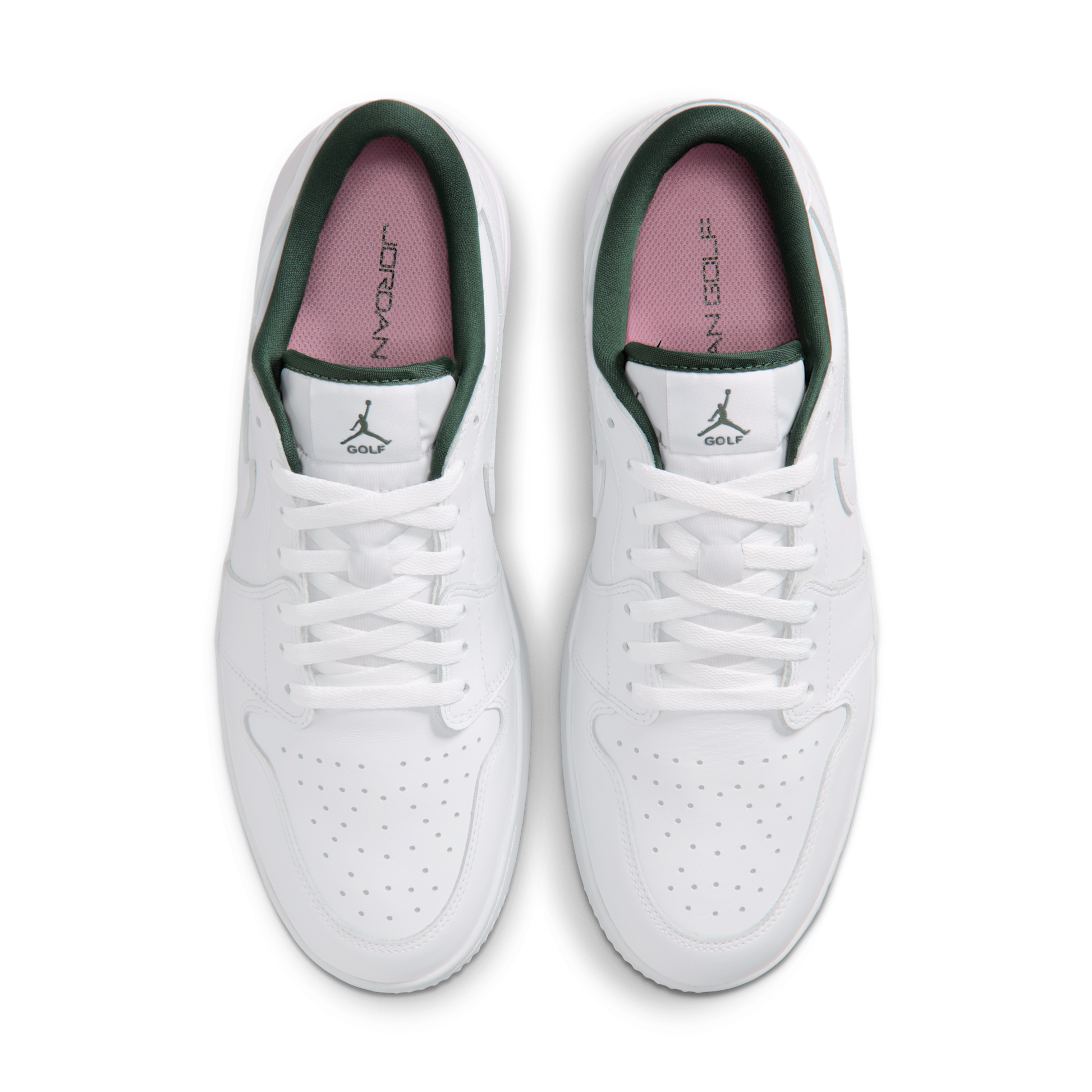 Jordan 1 Low Golf Spiked White Fir Elemental Pink