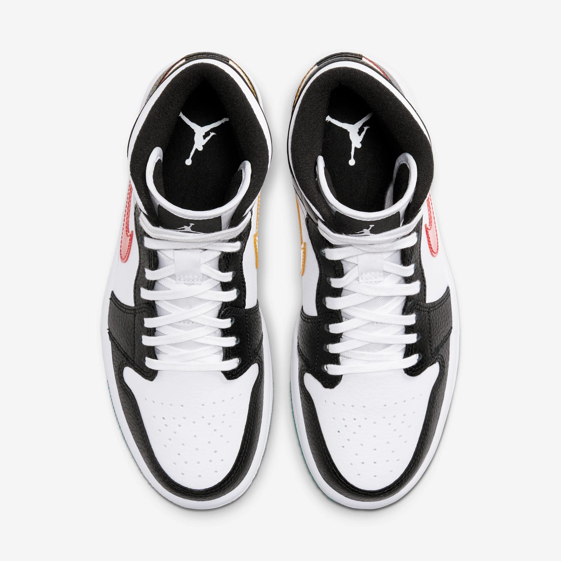Jordan 1 Mid Alternate Swooshes Red Yellow (Women's)