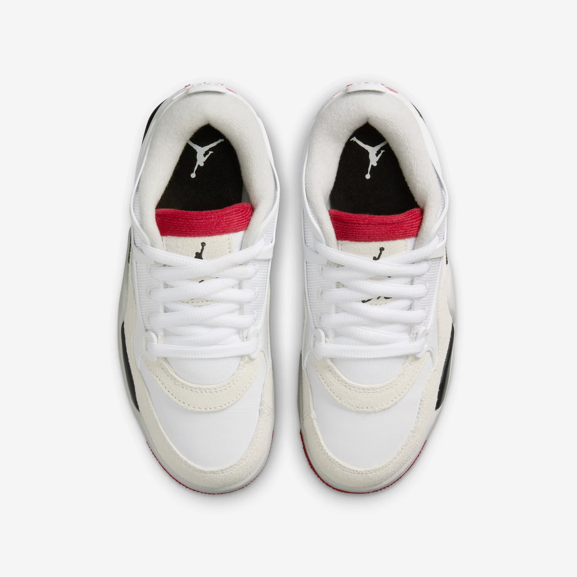 Jordan 4 RM White Black Neutral Grey Varsity Red (GS)