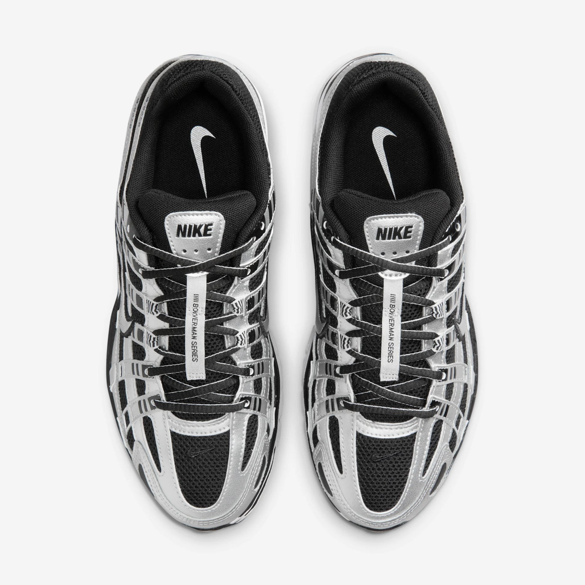 Nike P-6000 Metallic Silver Black White (Women's)