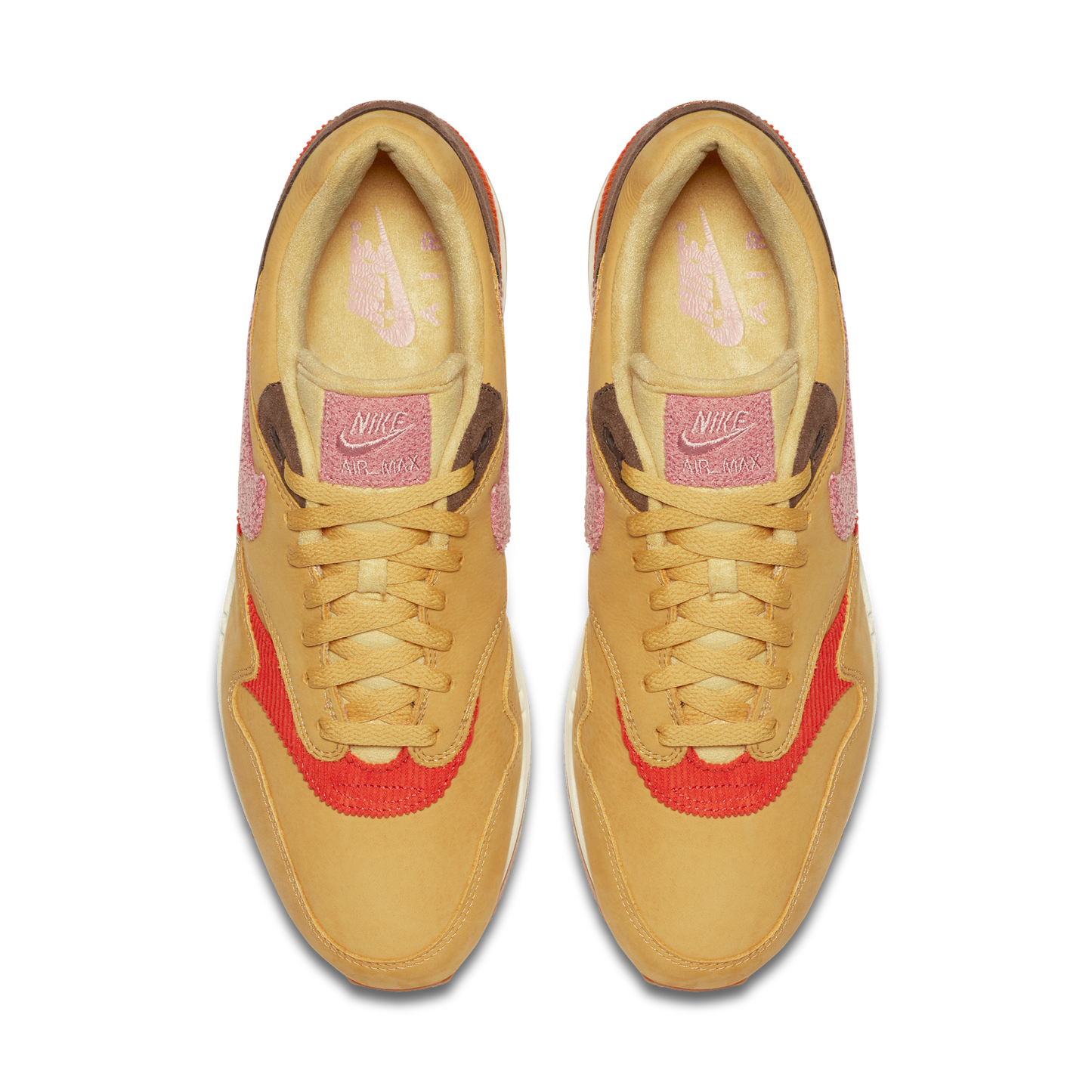 Nike Air Max 1 Crepe Wheat Gold Rust Pink