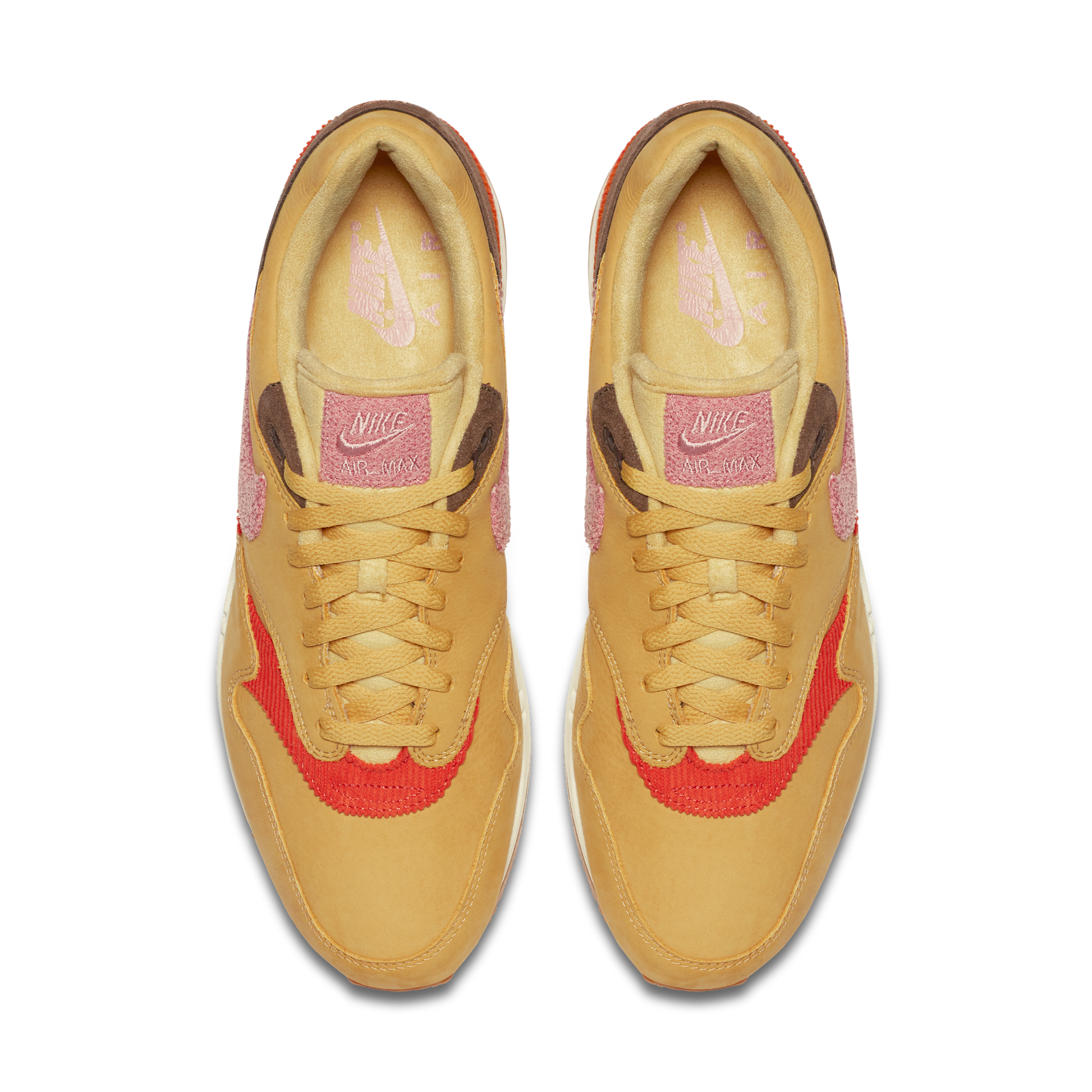 Nike Air Max 1 Crepe Wheat Gold Rust Pink