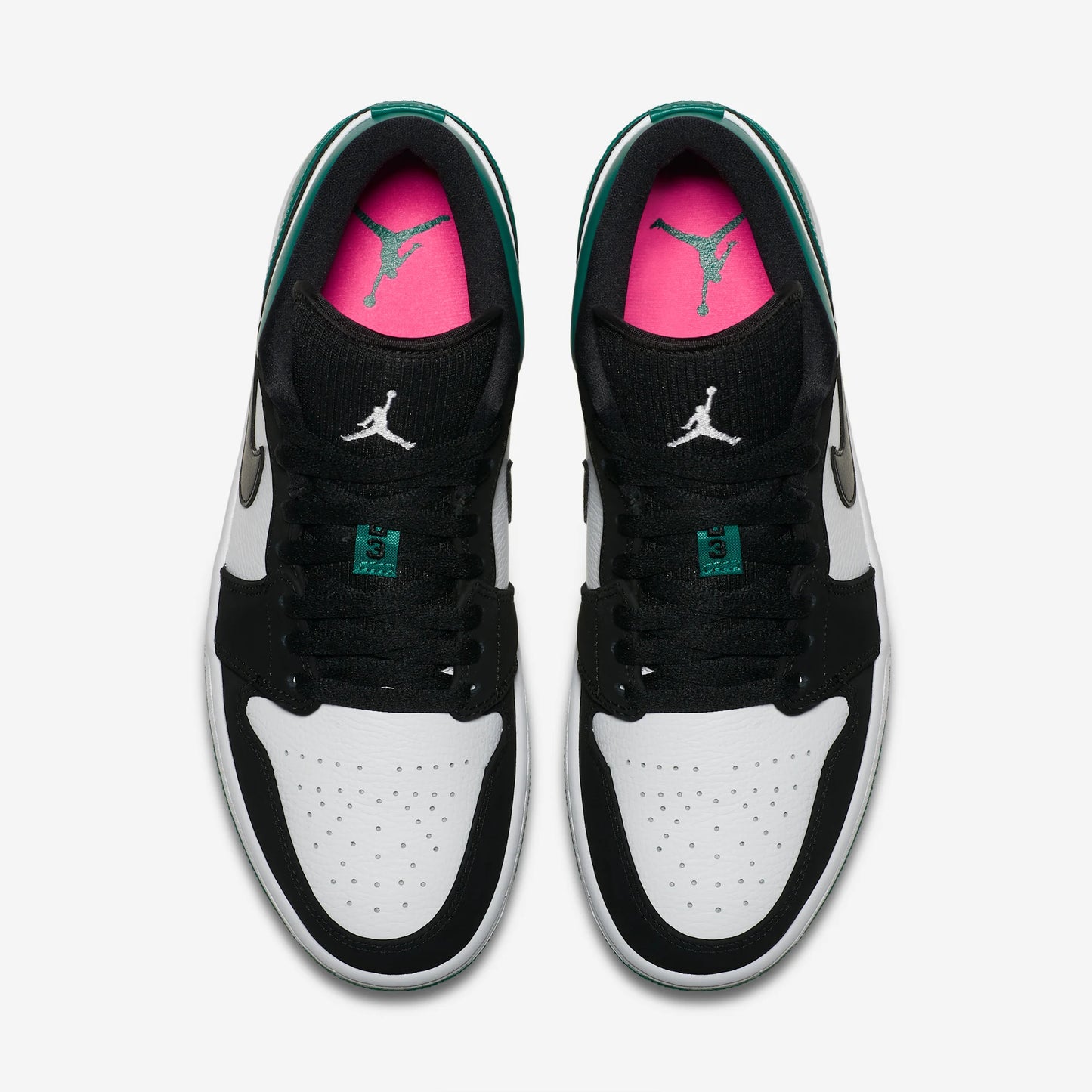 Jordan 1 Low White Black Mystic Green