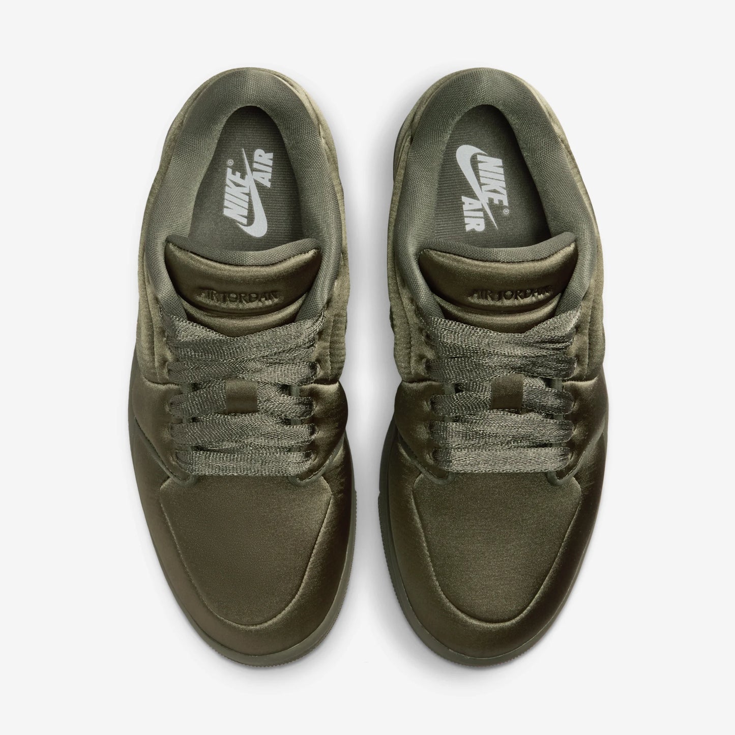 Jordan 1 Low Method of Make Satin Medium Olive (Women's)