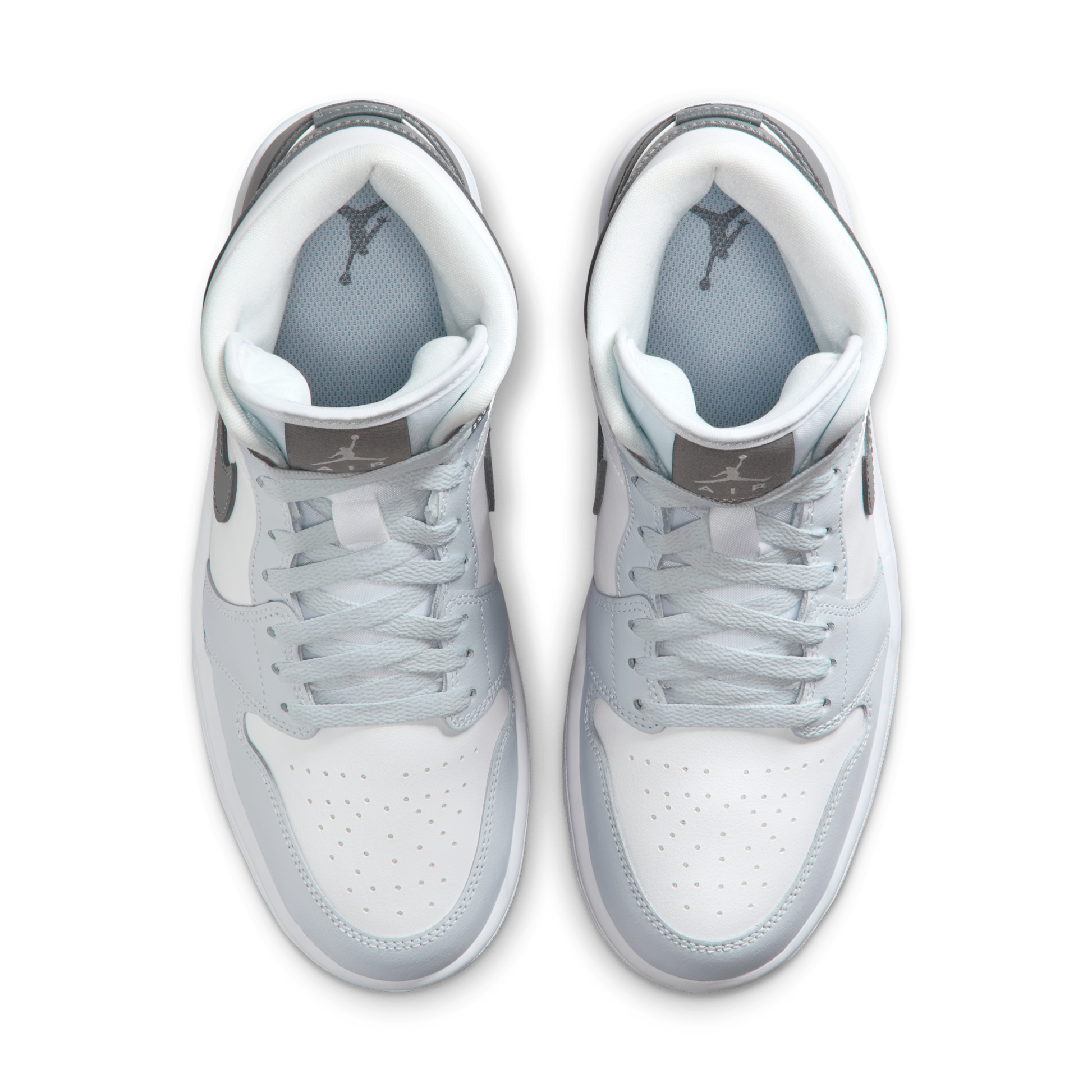 Jordan 1 Mid White Smoke Grey (Women's)