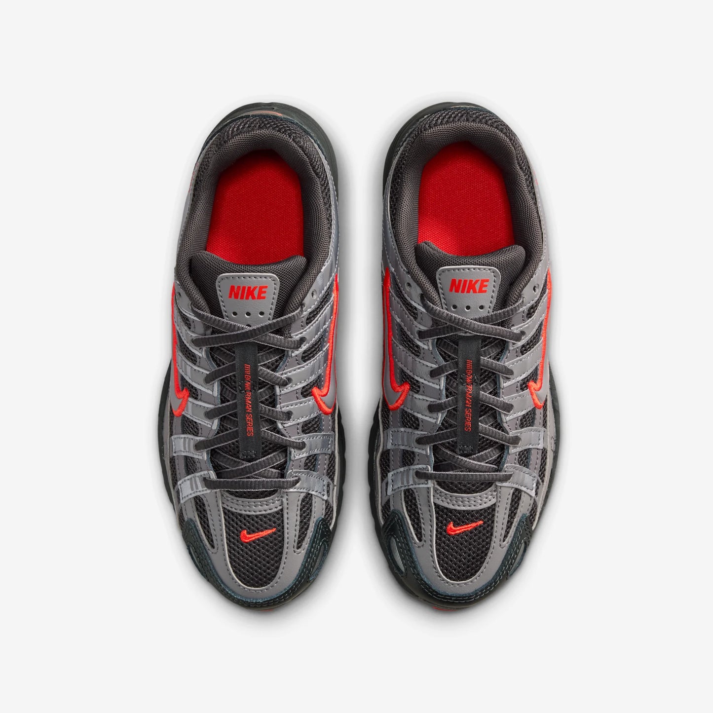 Nike P-6000 Anthracite Picante Red Metallic Cool Grey (GS)