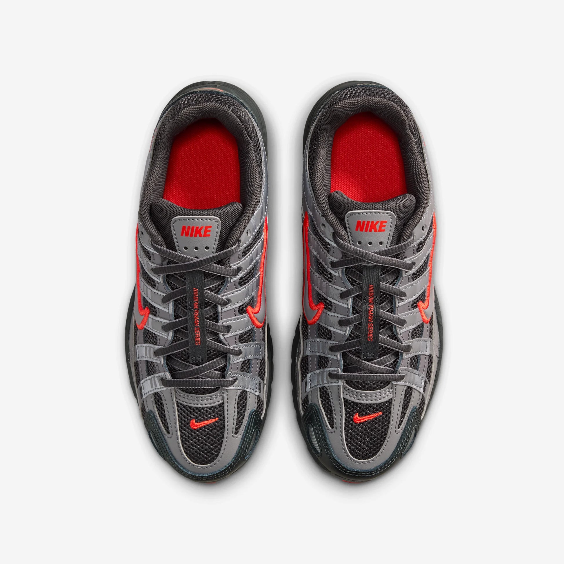Nike P-6000 Anthracite Picante Red Metallic Cool Grey (GS)