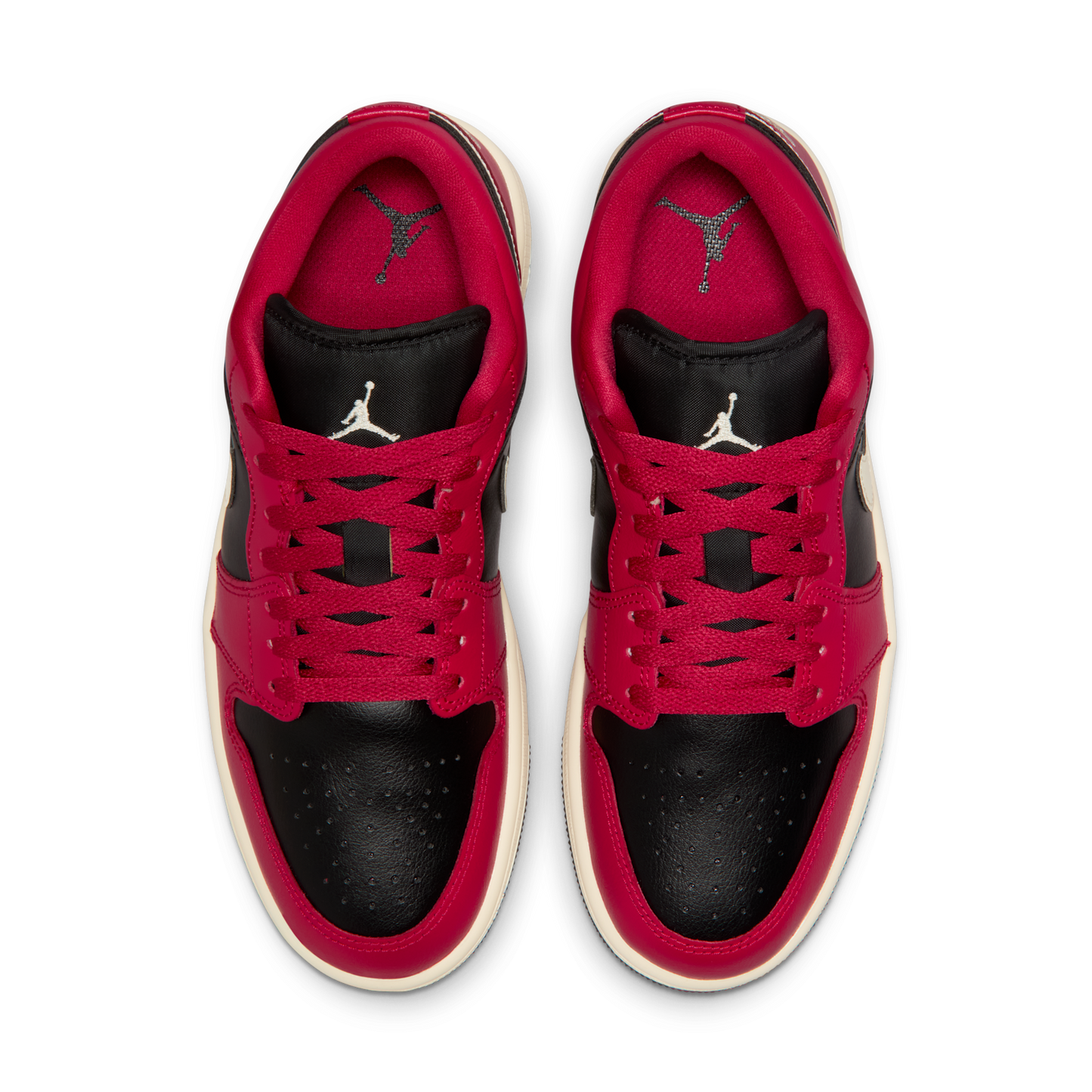 Jordan 1 Low Mystic Hibiscus Black (Women's)