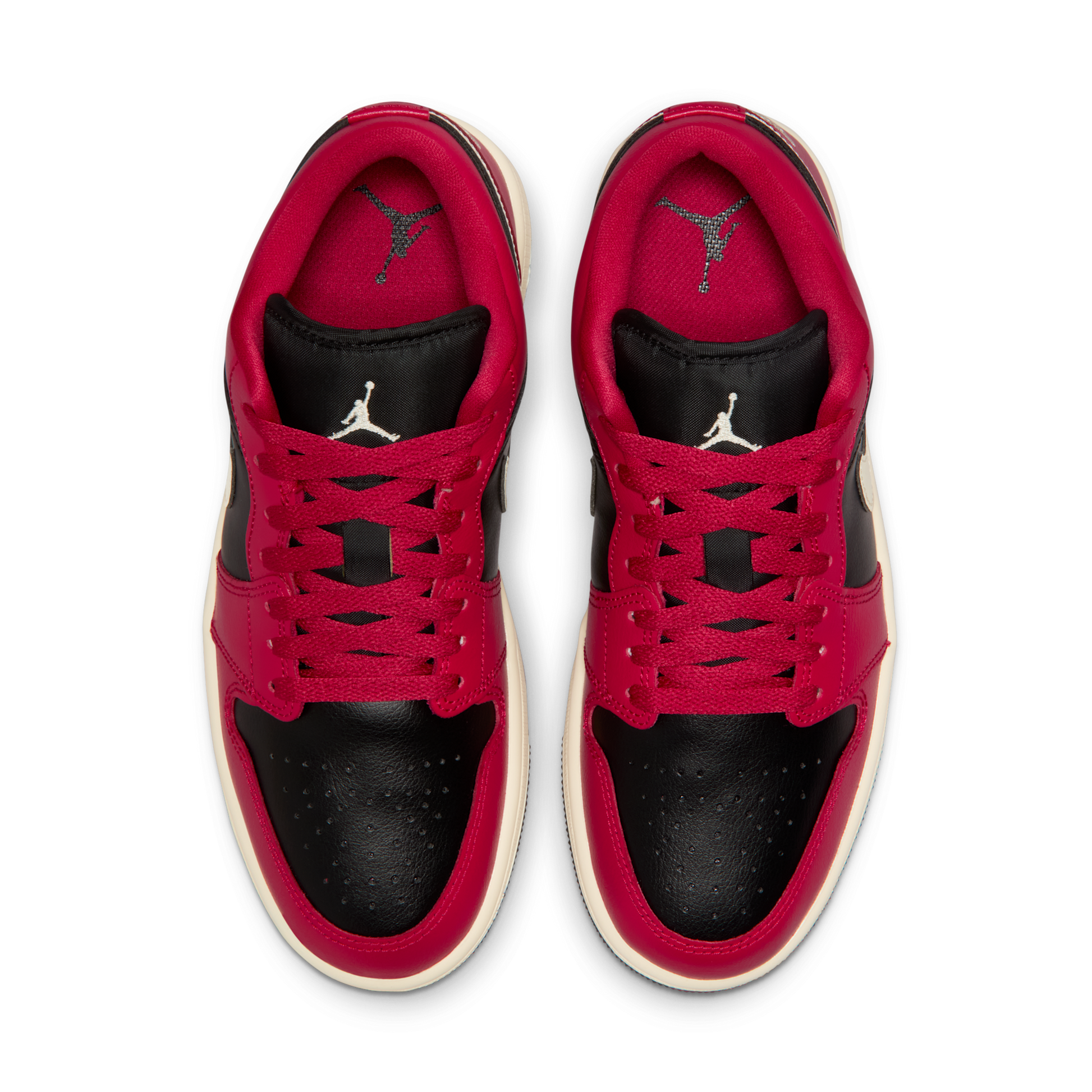 Jordan 1 Low Mystic Hibiscus Black (Women's)