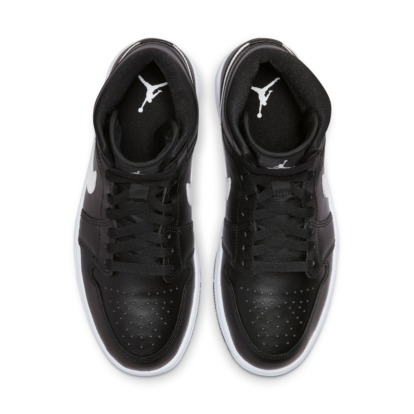 Jordan 1 Mid Black White (Women's)