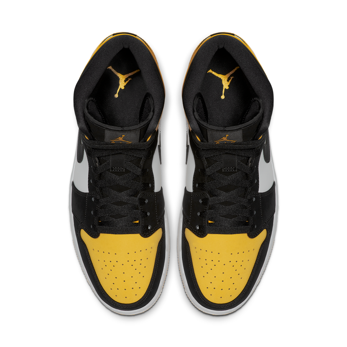 Jordan 1 Mid Yellow Toe Black