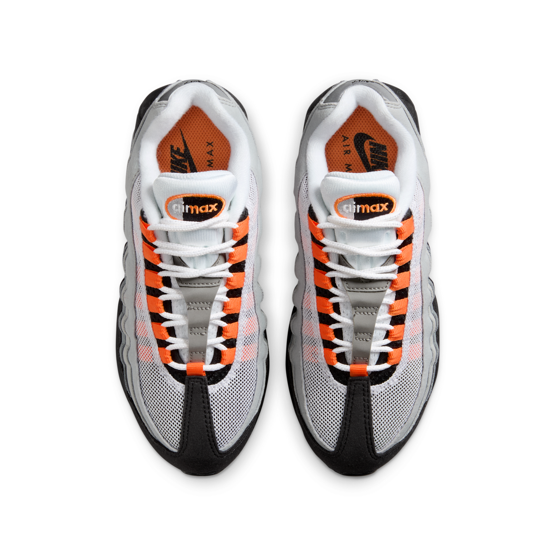 Nike Air Max 95 Big Bubble Black Cool Grey White Bright Mandarin
